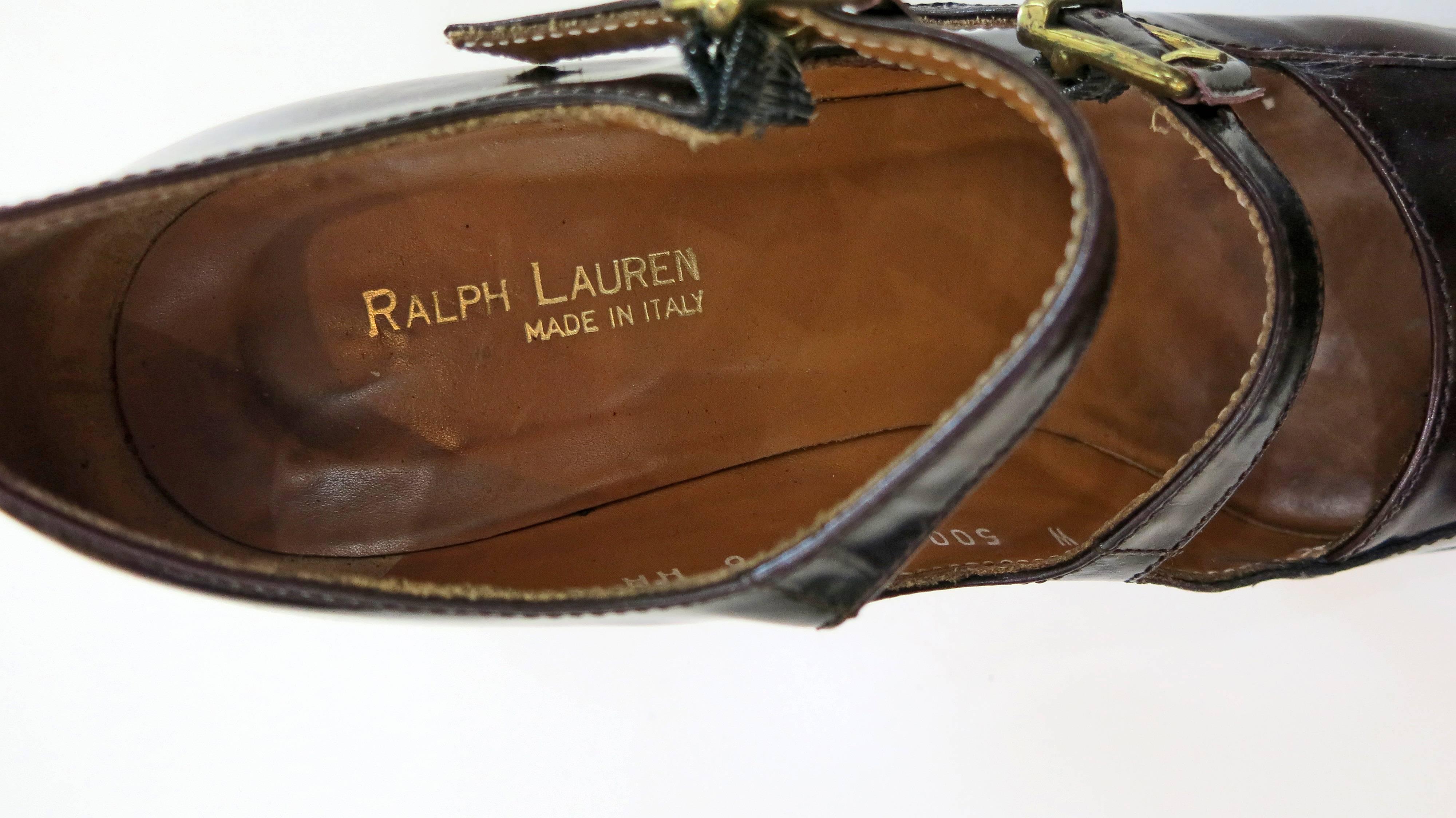 1980s Ralph Lauren Collection Mary Janes For Sale 4