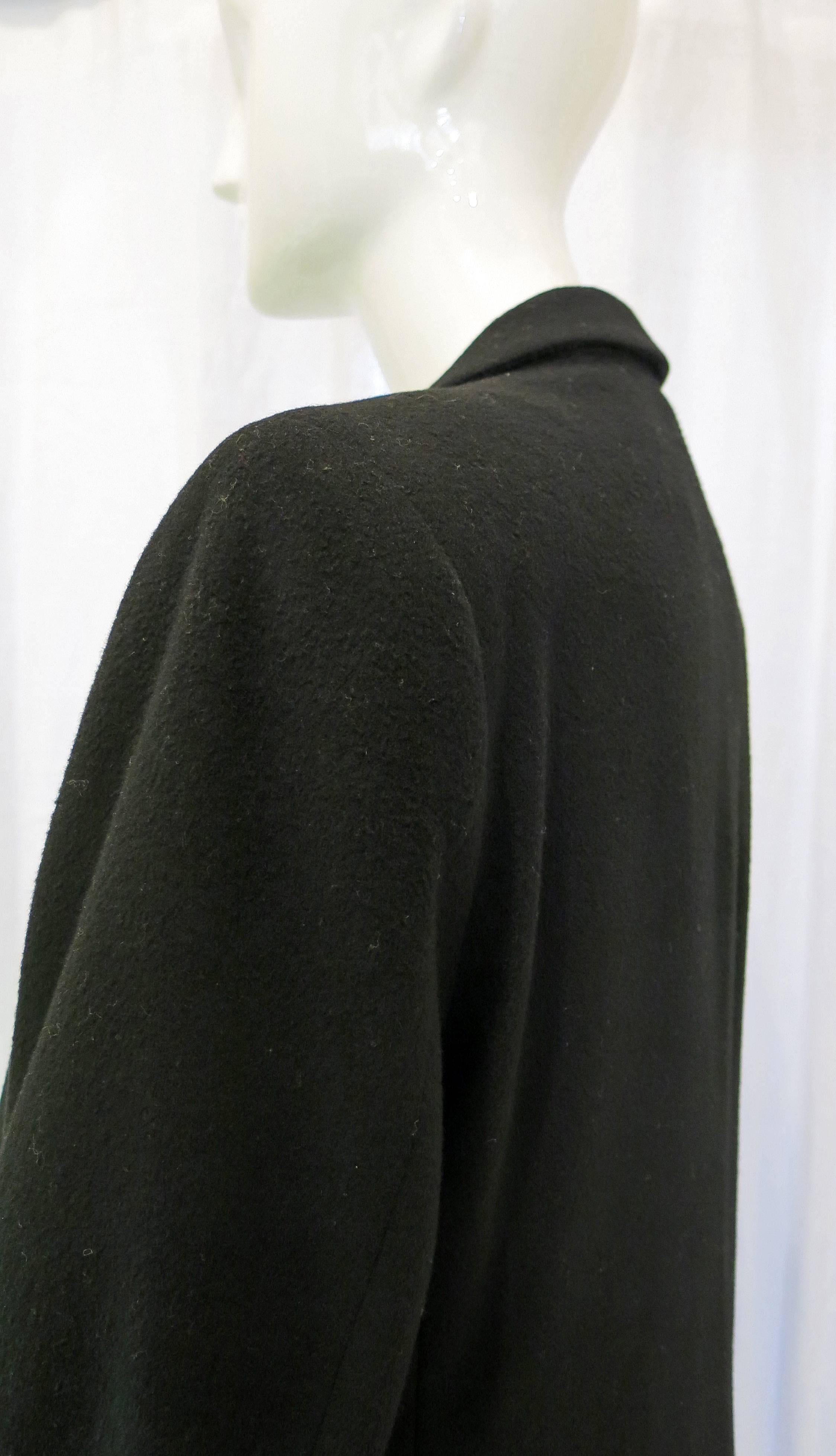 Women's or Men's 1970s Yves St Laurent Long Wool Coat