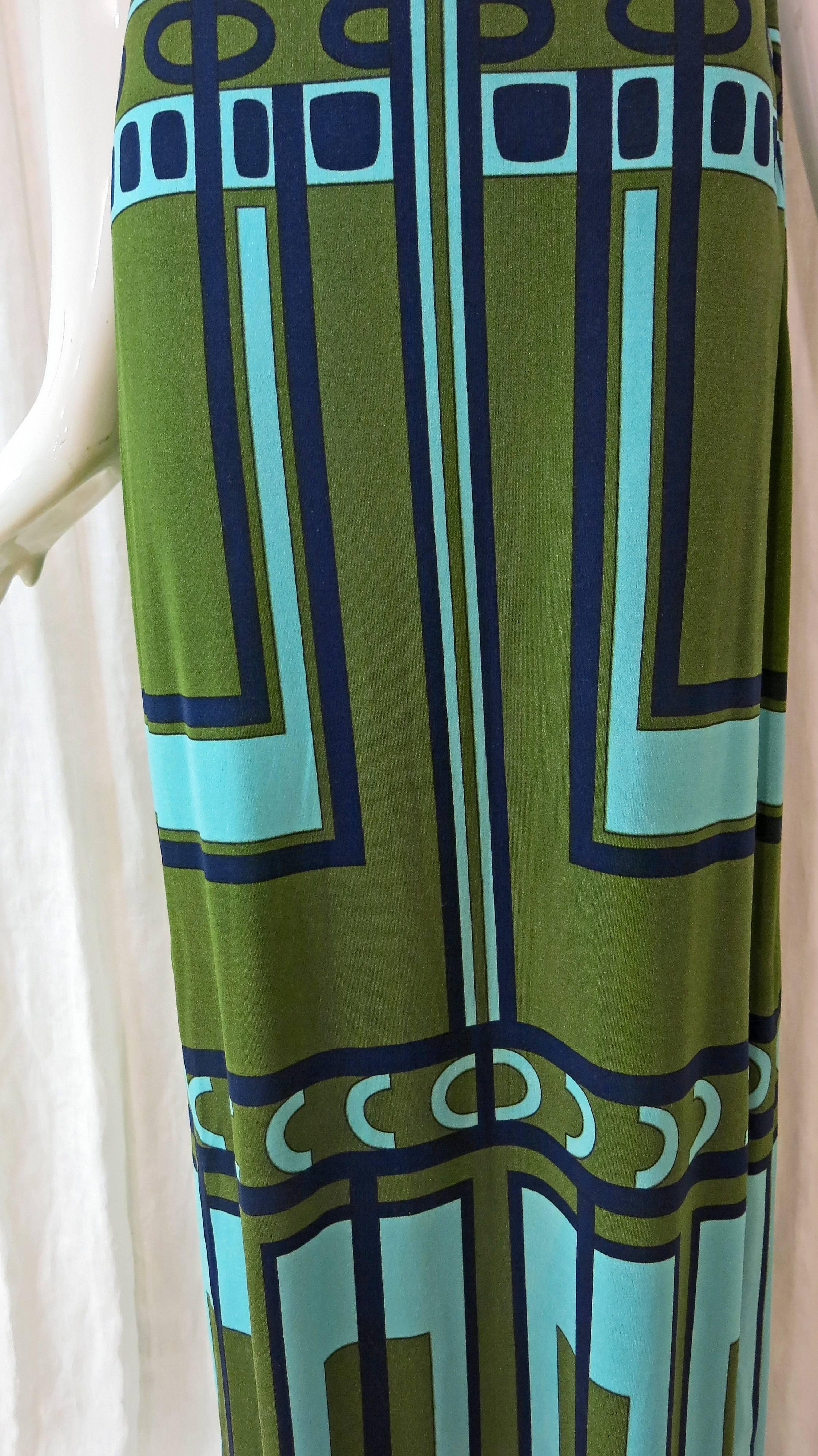 Paganne Opt Art Jersey Skirt, 1960s  In Excellent Condition For Sale In Brooklyn, NY