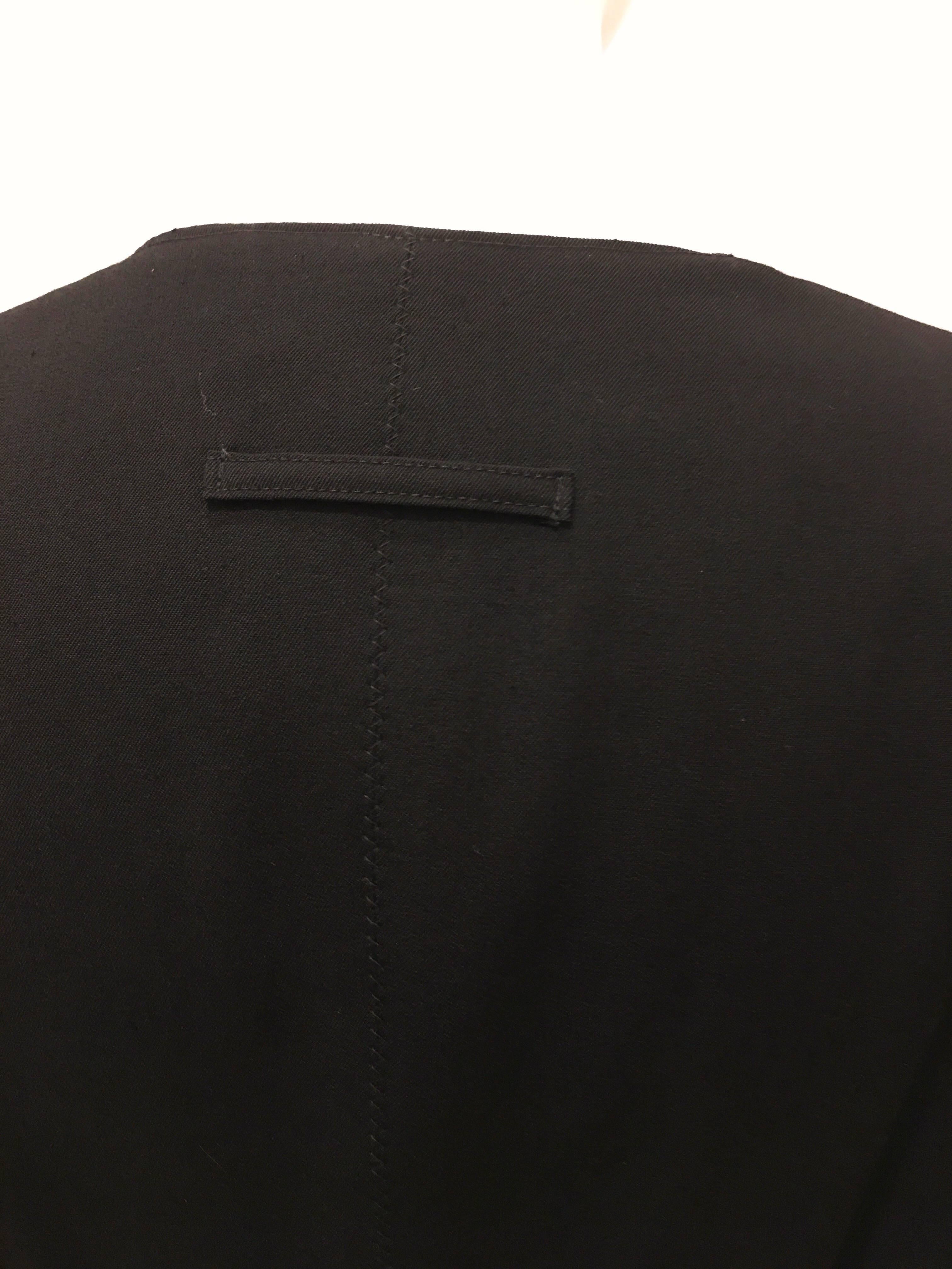 John Paul Gaultier Black Silk Lined Double Breasted Blazer For Sale 2
