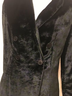 Armani Navy Velvet Blazer