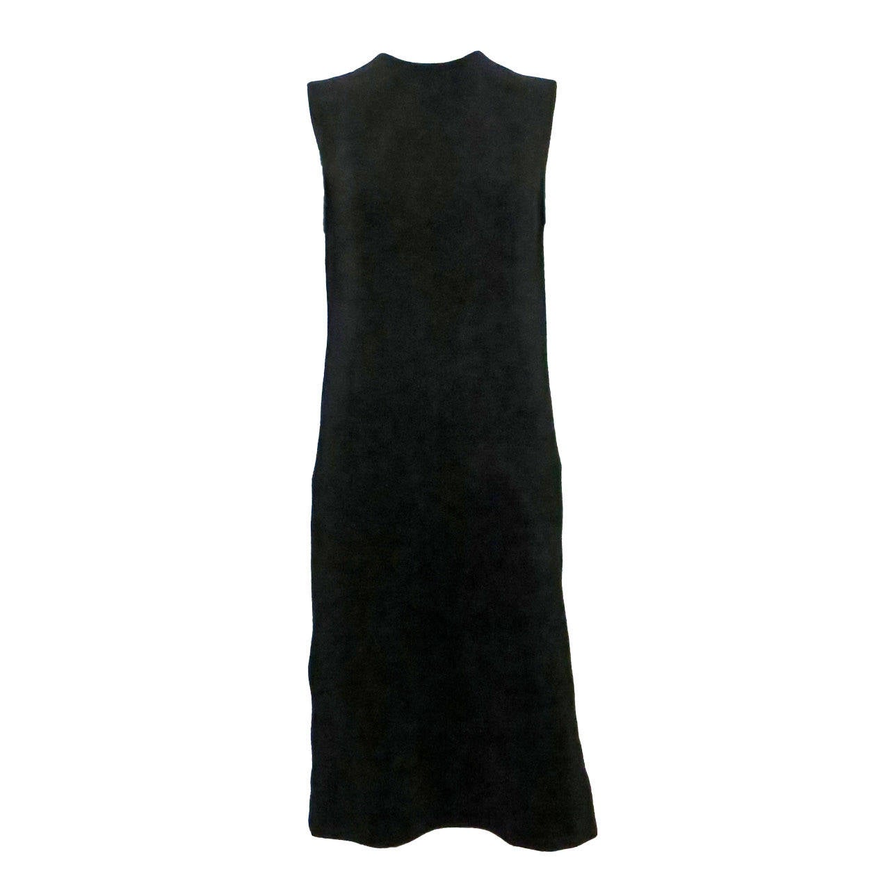 1970s Rudi Gernreich Shimmering Black Knit Dress For Sale