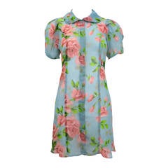 1990s Betsey Johnson Floral Baby Doll Dress