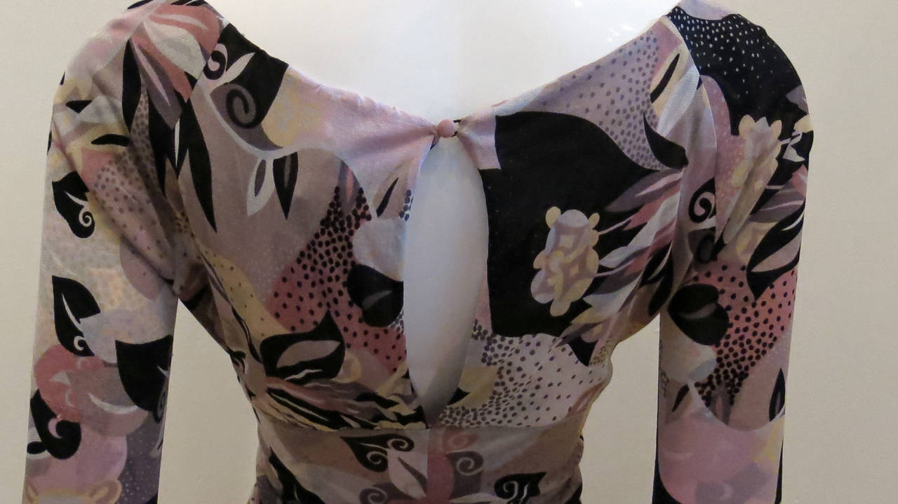 Missoni Knit Ruched Printed Dress 1
