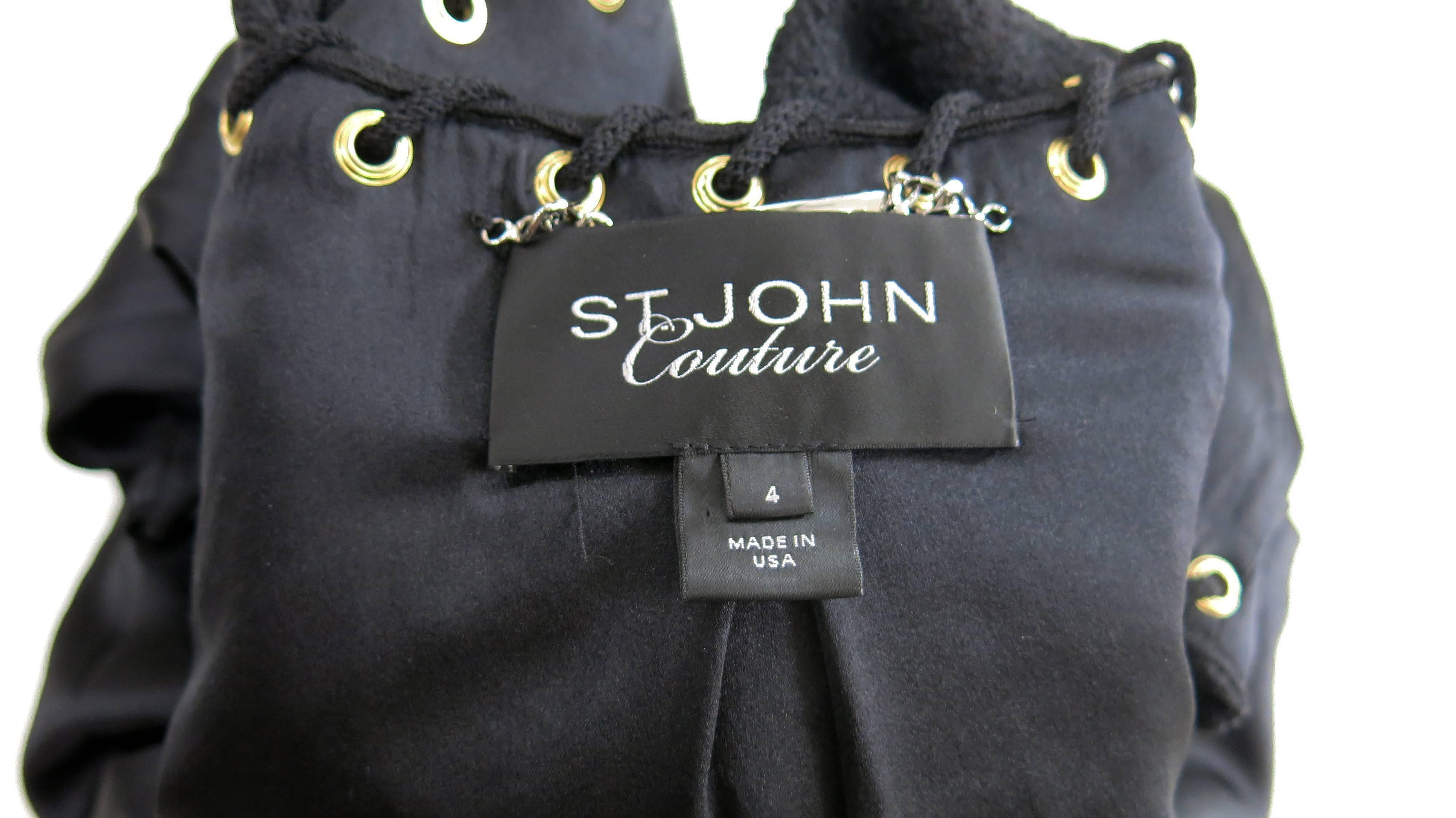 St. John Couture Black Santana Knit 
