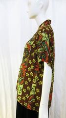 1940's Rare Silk Ukulele Hawaiian Shirt