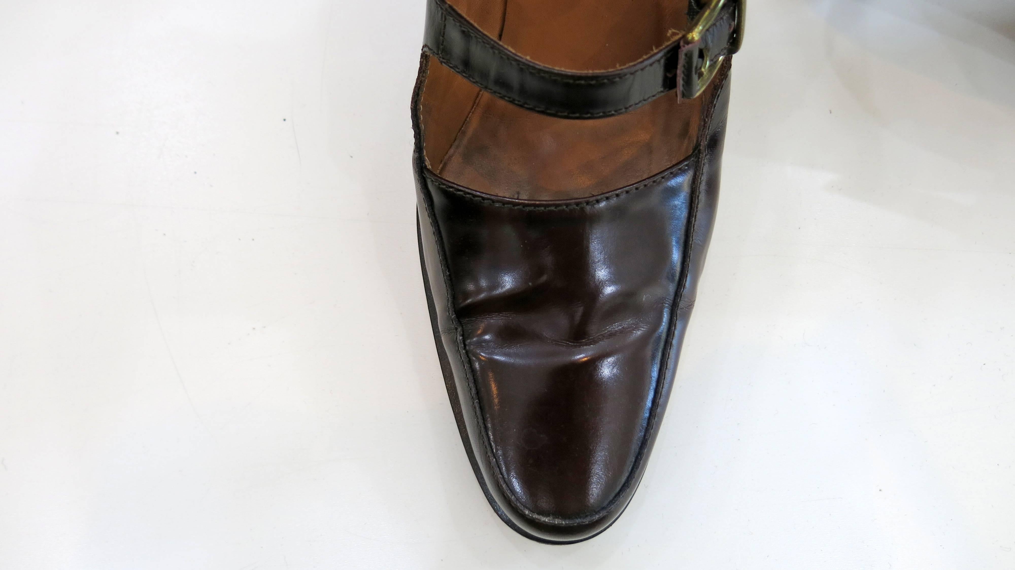 1980s Ralph Lauren Collection Mary Janes For Sale 3