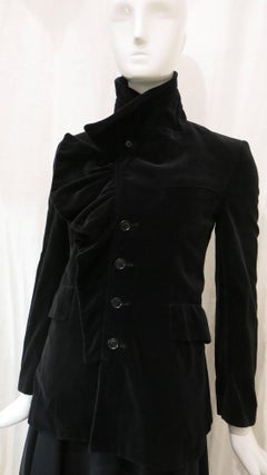Comme des Garcons Black Ruffle Blazer
