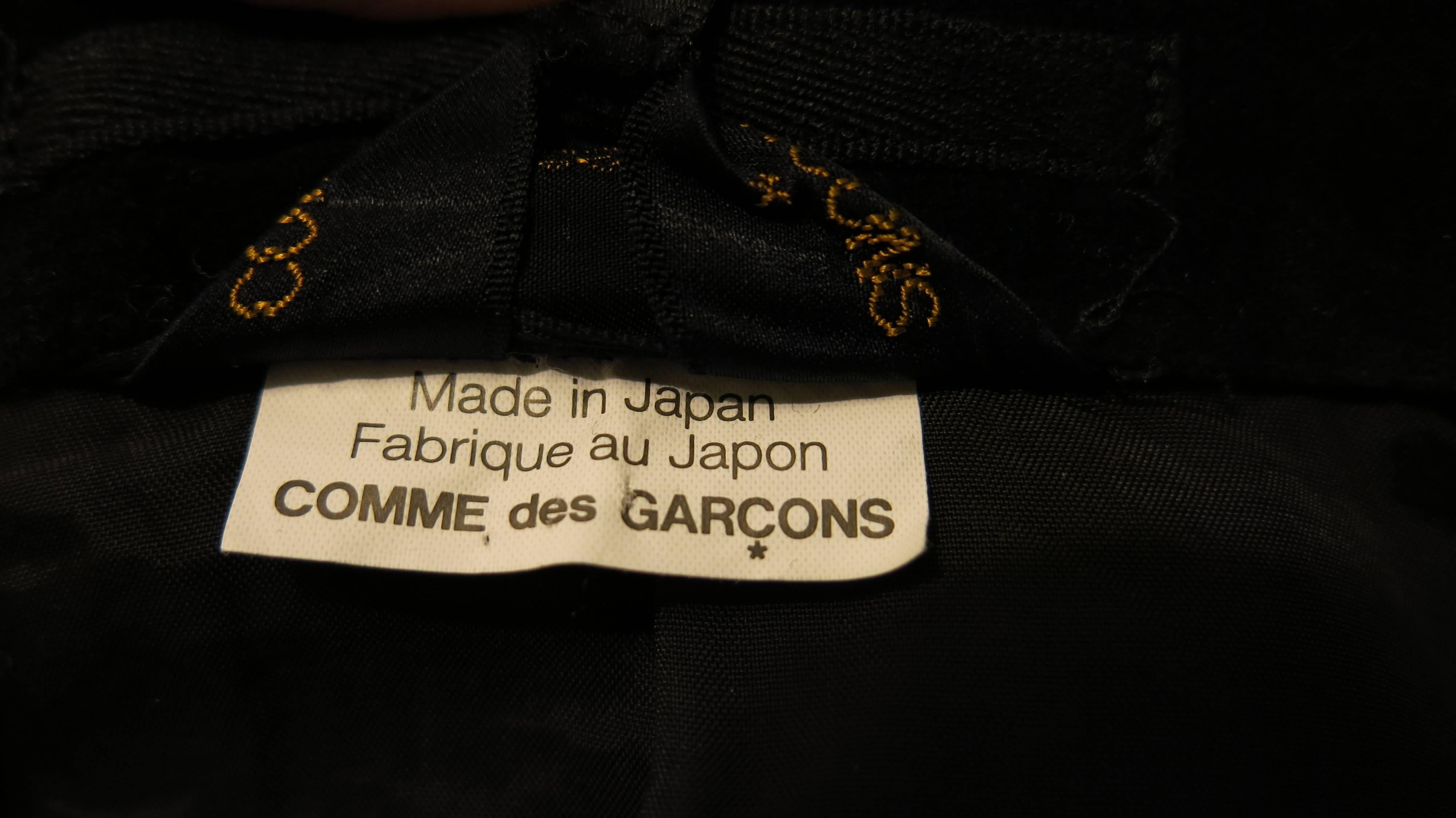 Comme des Garcons Black Ruffle Blazer For Sale 4