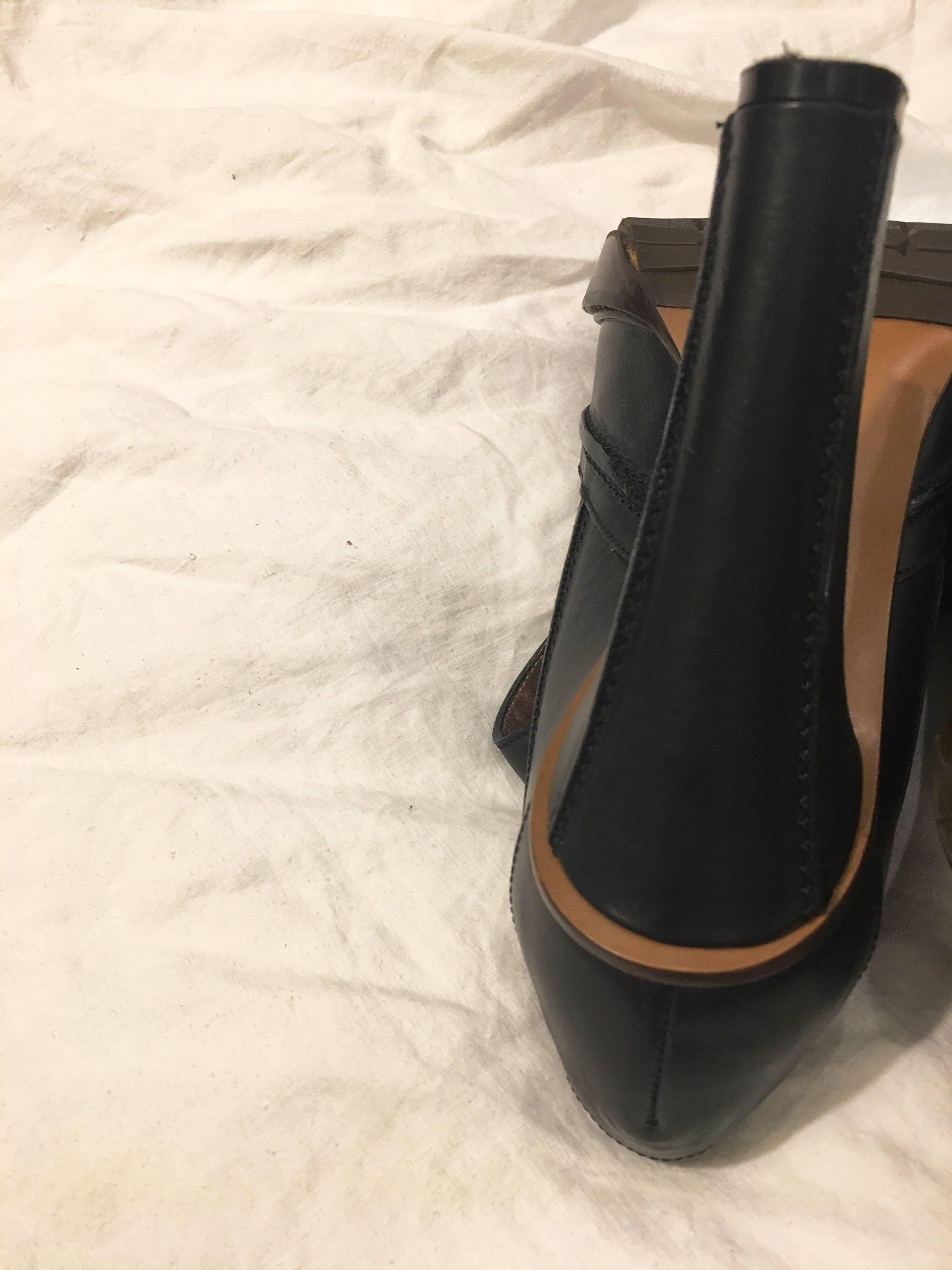 Marni Leather Open Toe Pumps Size 40 For Sale 1