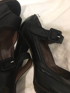 Marni Leather Open Toe Pumps Size 40