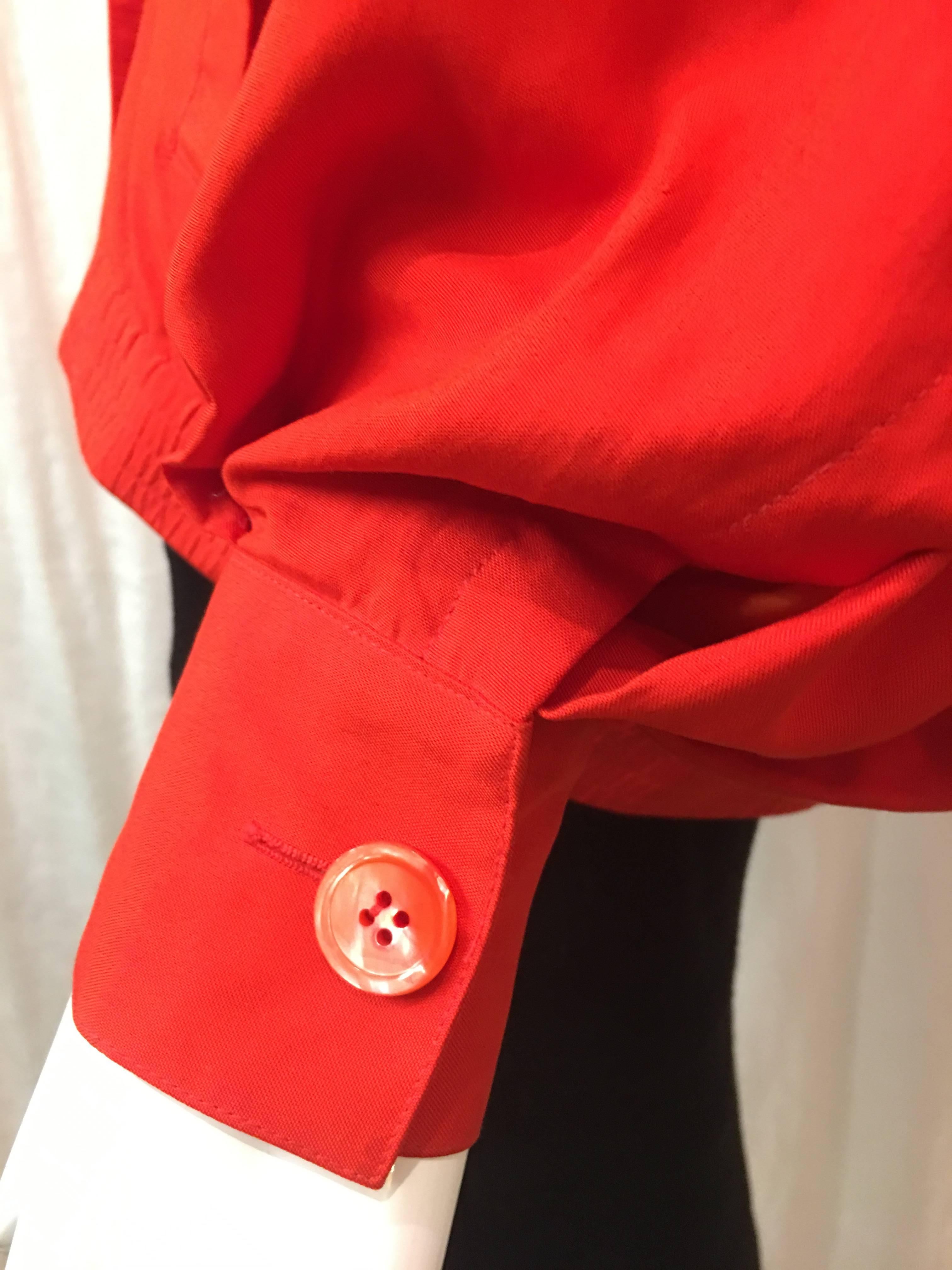 Kansai Yamamoto Red Silk Jacket, 1980s  2