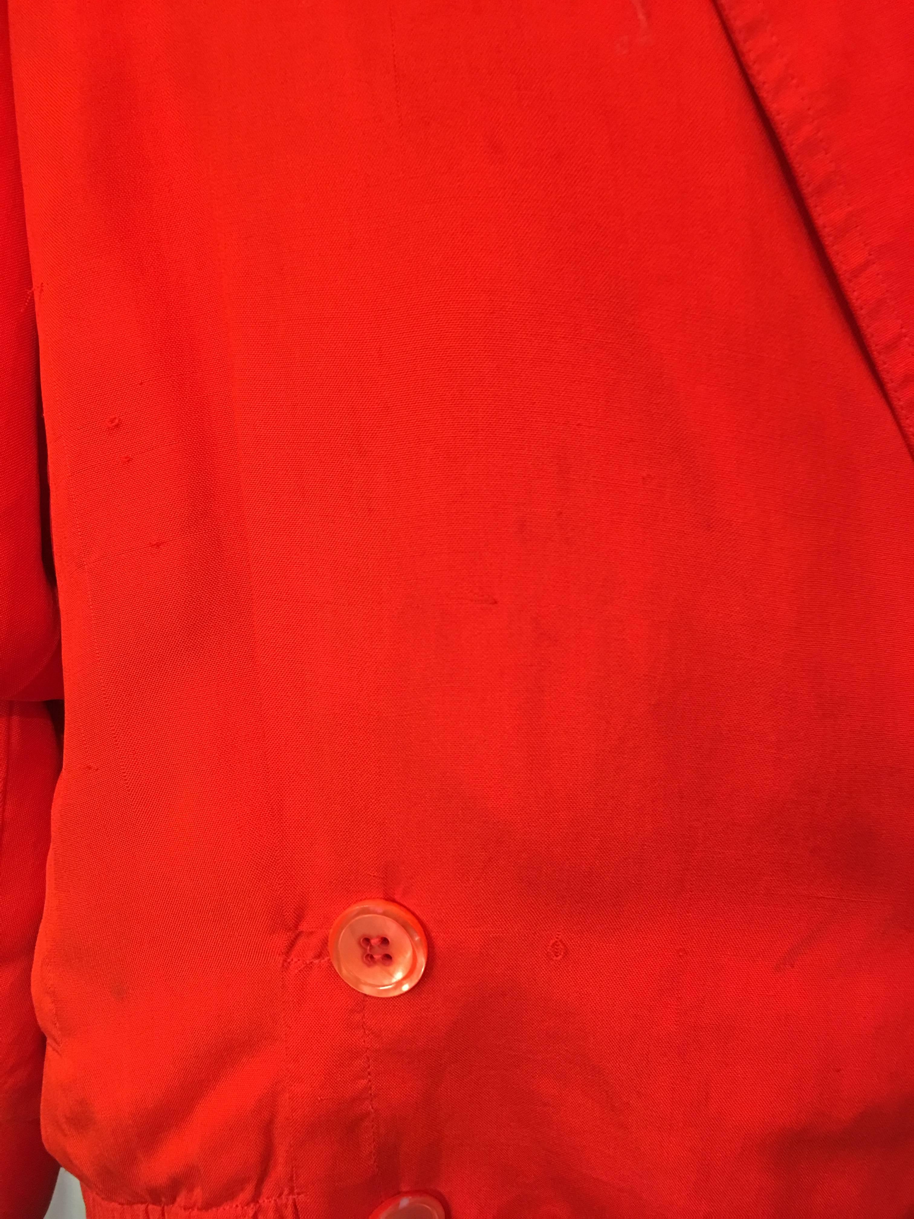 Kansai Yamamoto Red Silk Jacket, 1980s  In Excellent Condition In Brooklyn, NY