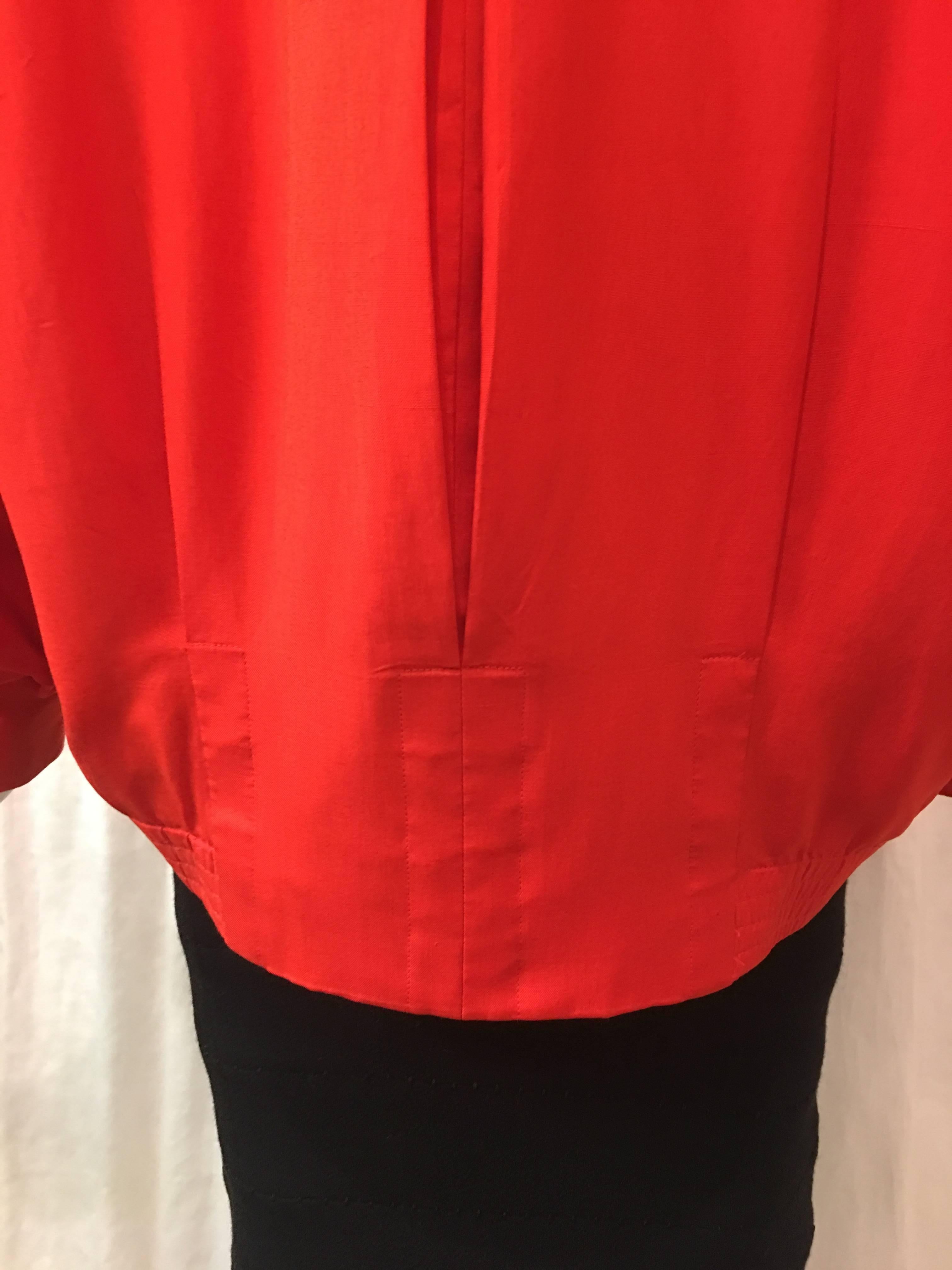 Kansai Yamamoto Red Silk Jacket, 1980s  3