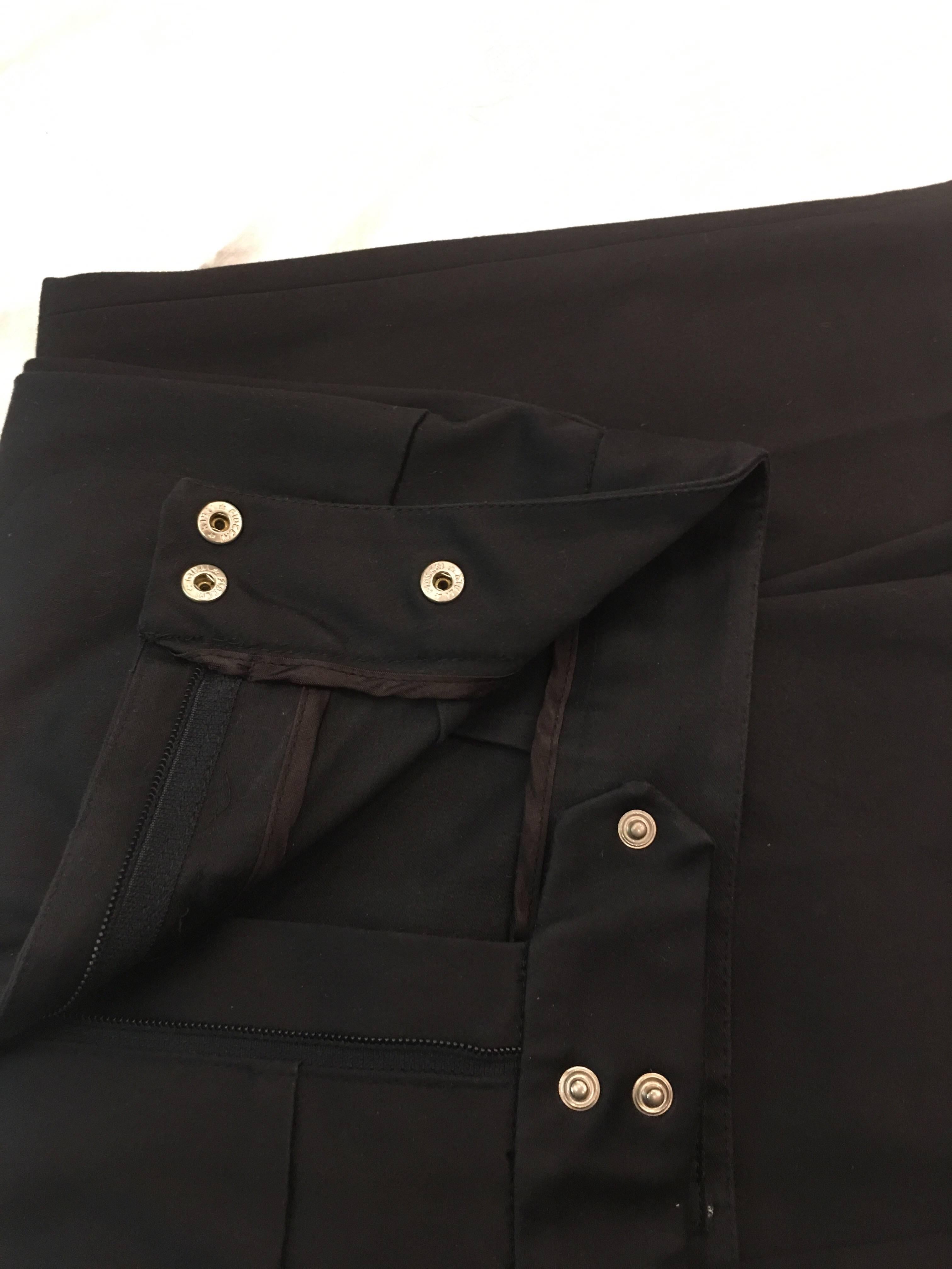 Dolce & Gabbana Black Slim Fit Pants For Sale 4