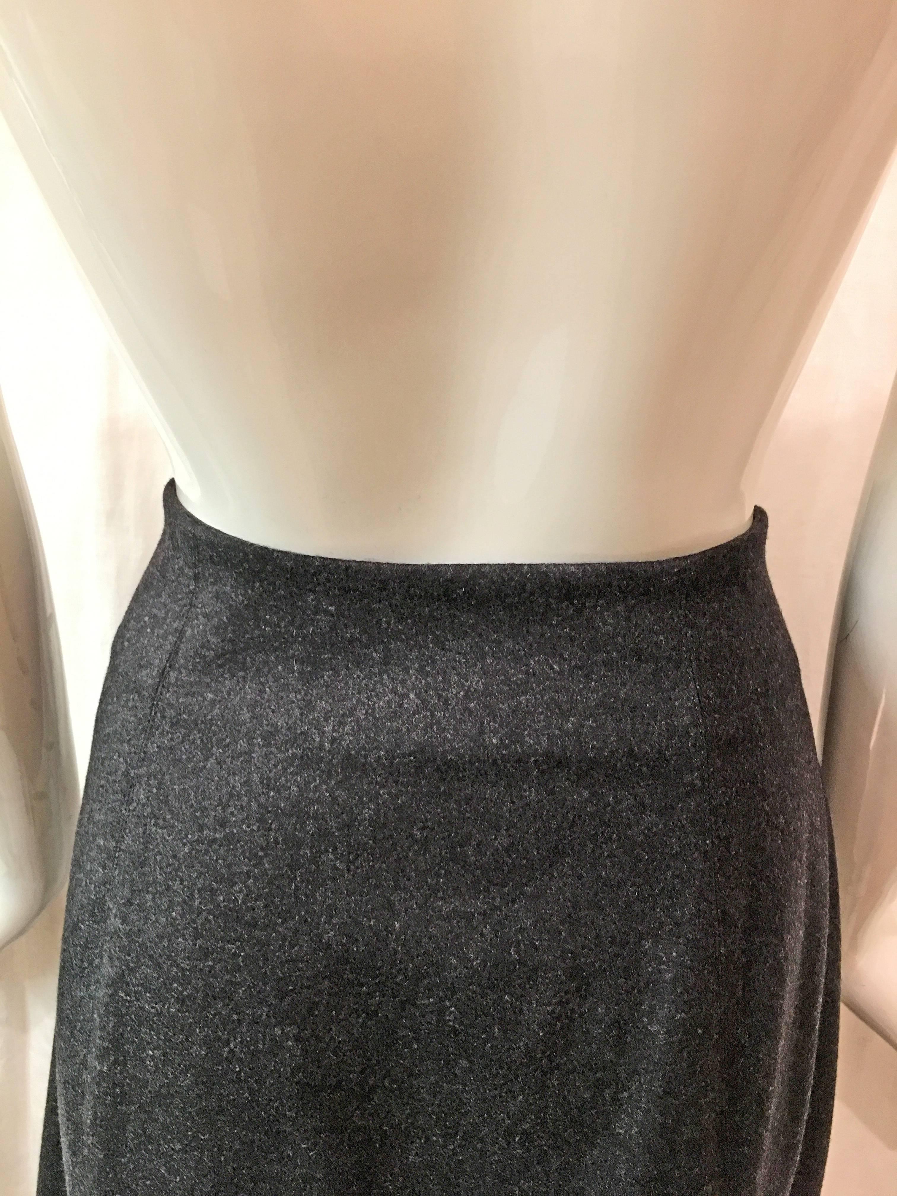 Claude Montana Dark Gray Suit Skirt, 1980s  For Sale 1