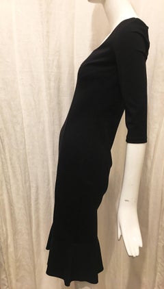 Dolce & Gabbana Little Black Dress with Ruffle Trim