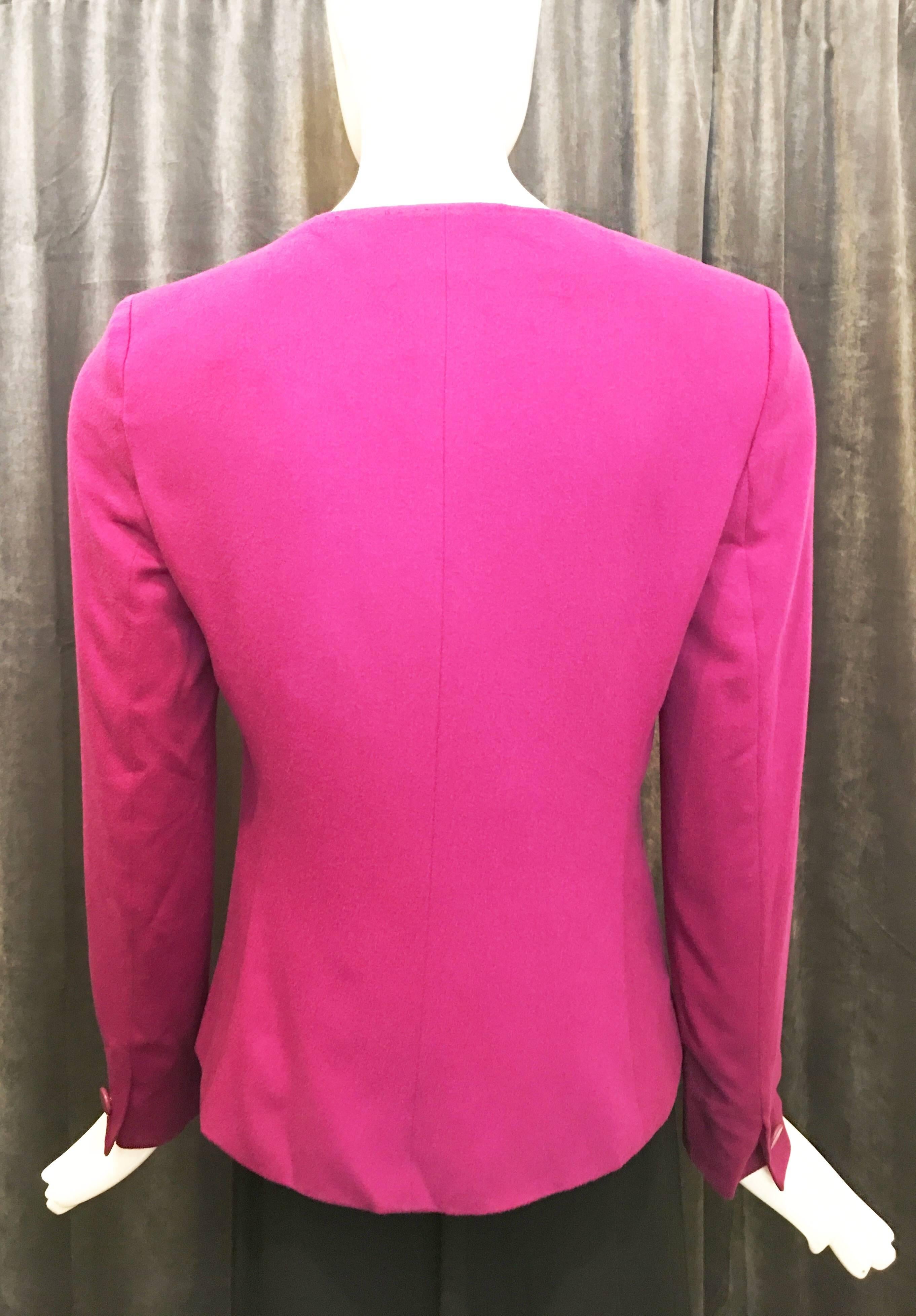 Max Mara NWT Purple Blazer In Excellent Condition For Sale In Brooklyn, NY