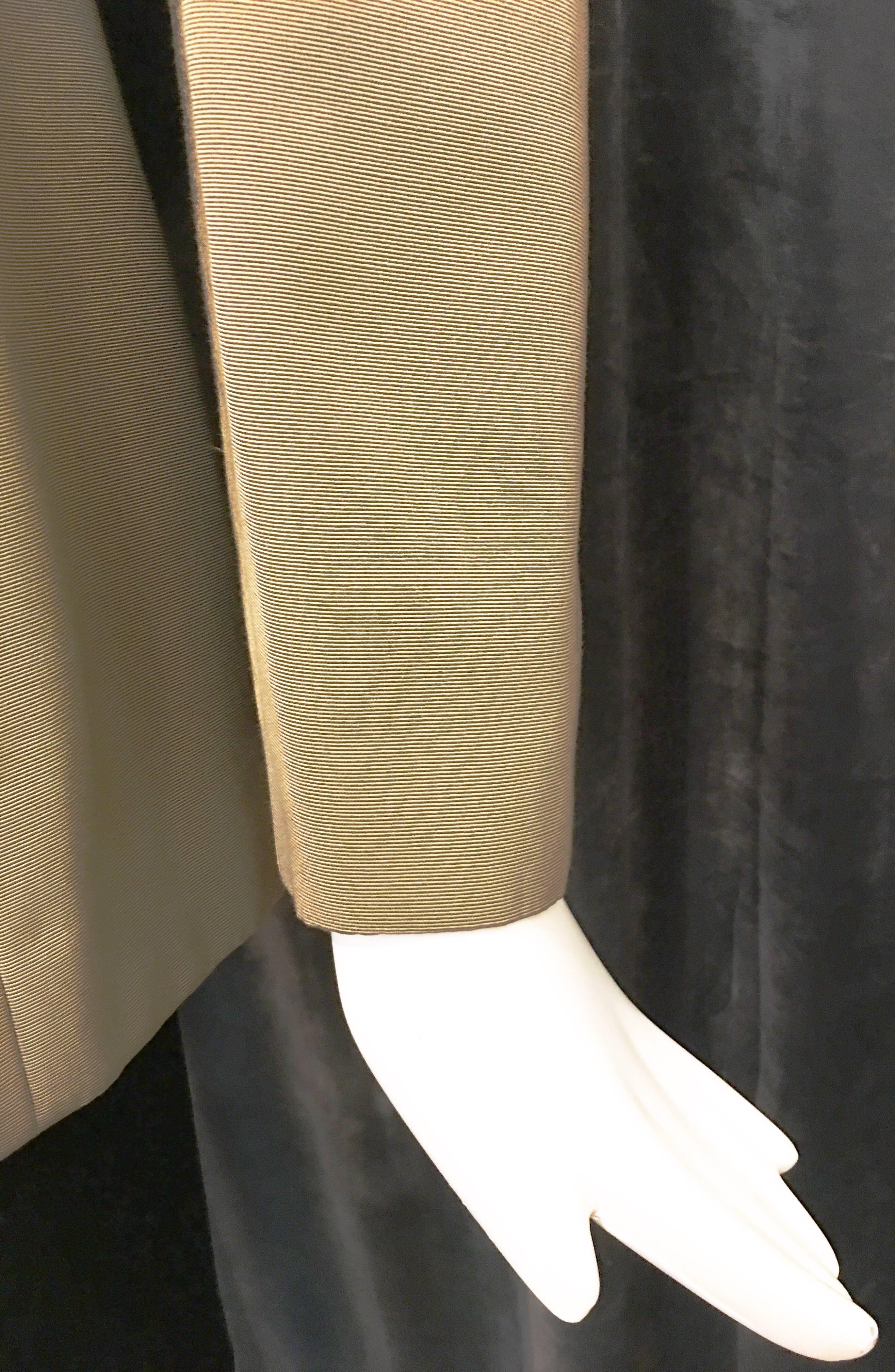 Giorgio Armani Beige Single Button Blazer For Sale 4