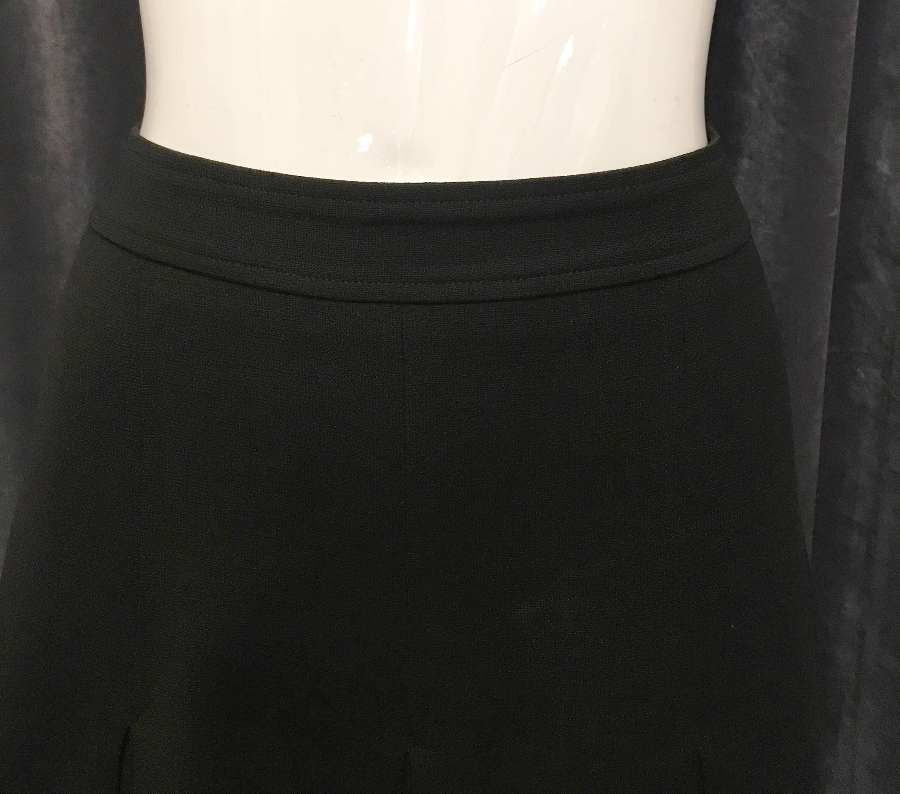 Women's or Men's 1980s Kenzo Studio Black Pleated Mini Skirt For Sale