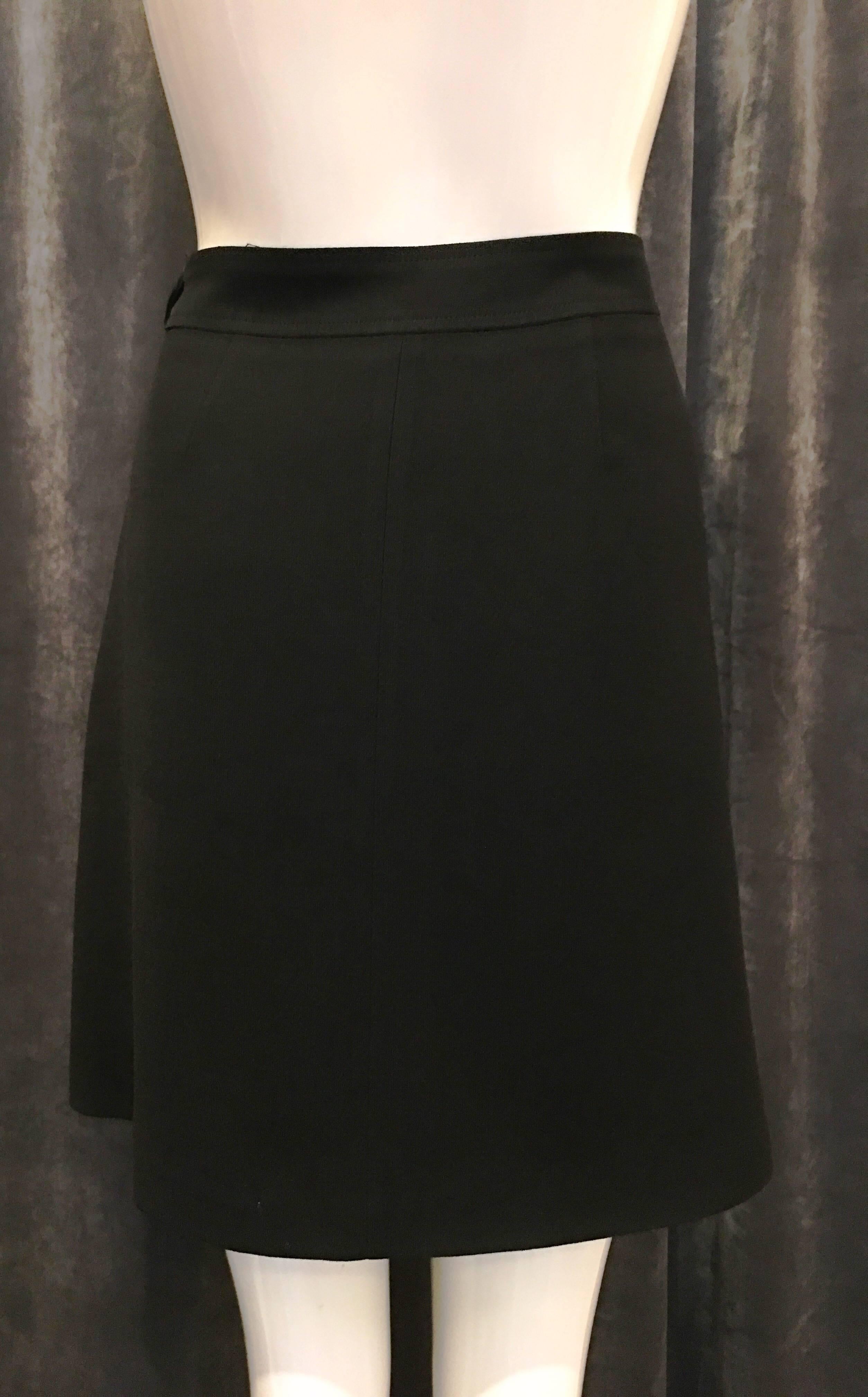 1980s Kenzo Studio Black Pleated Mini Skirt In Excellent Condition For Sale In Brooklyn, NY