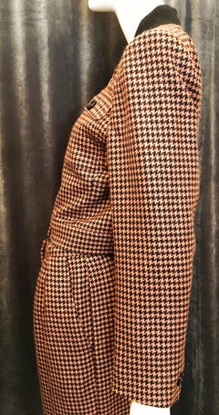 1990s Guy Laroche Pink/Black Houndstooth Jacket