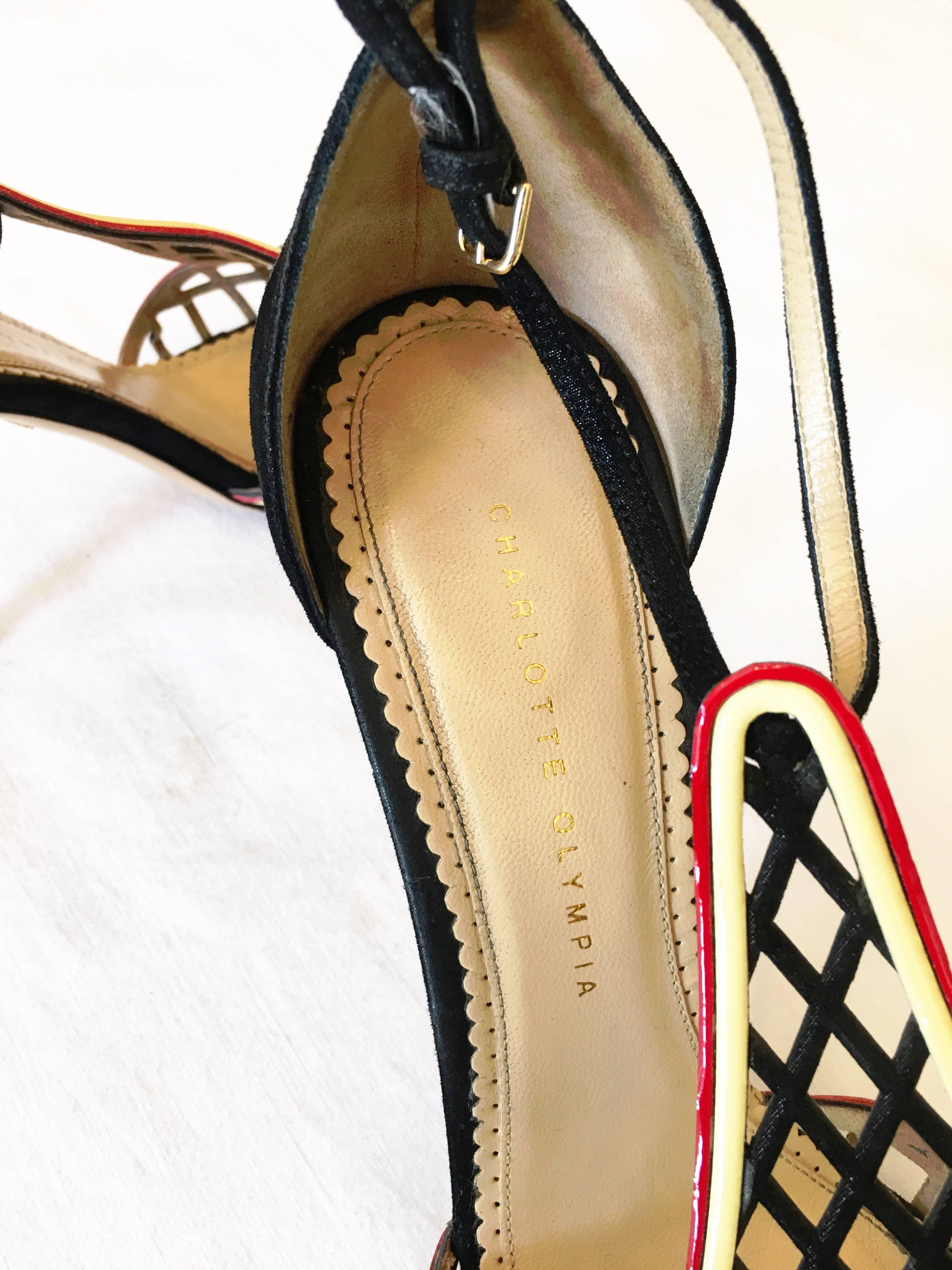 Charlotte Olympia Suede Stiletto Heels Size 42 For Sale 5