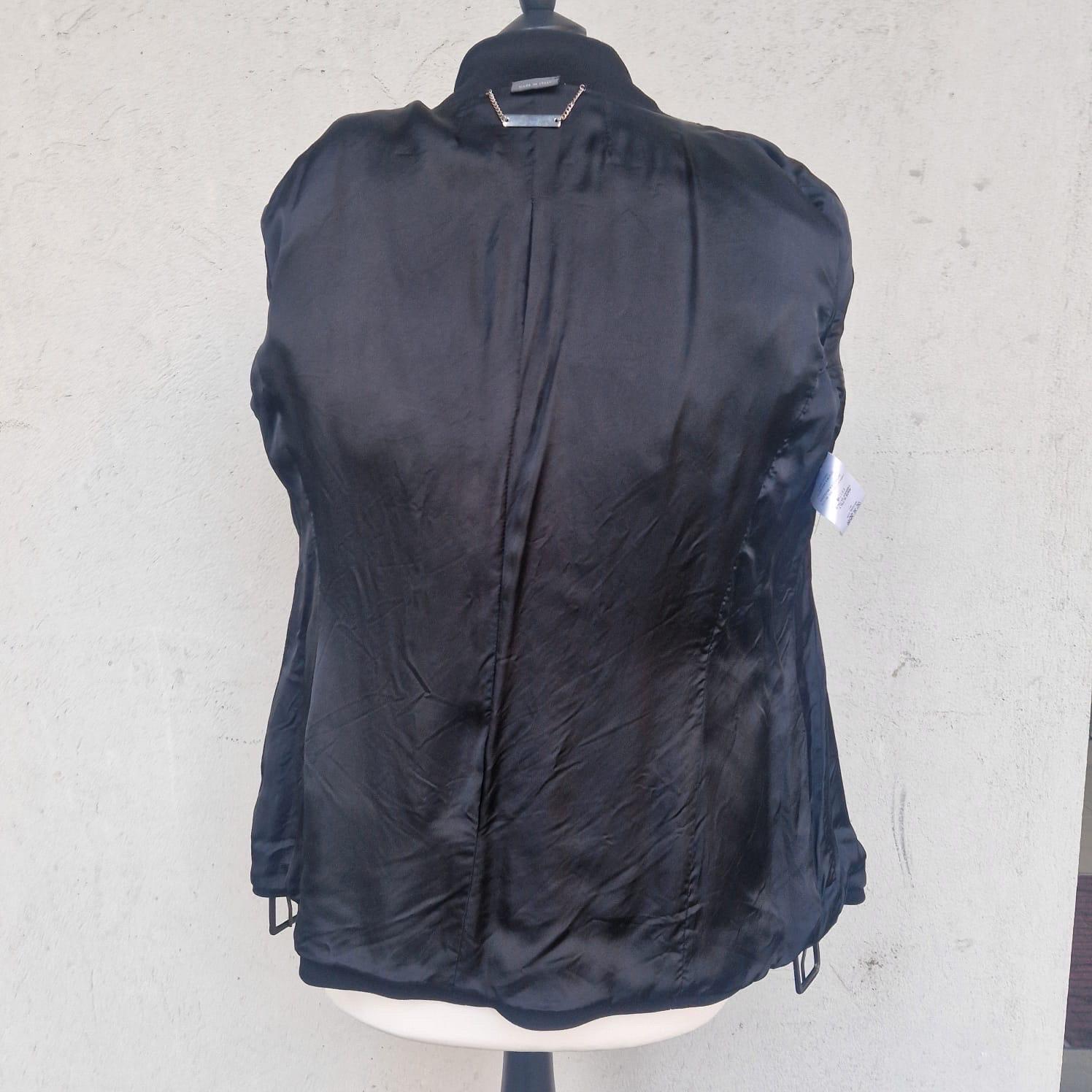 Alexander McQueen 2002 Supercalifragilistic Wool Black Leather Harness Jacket. 5