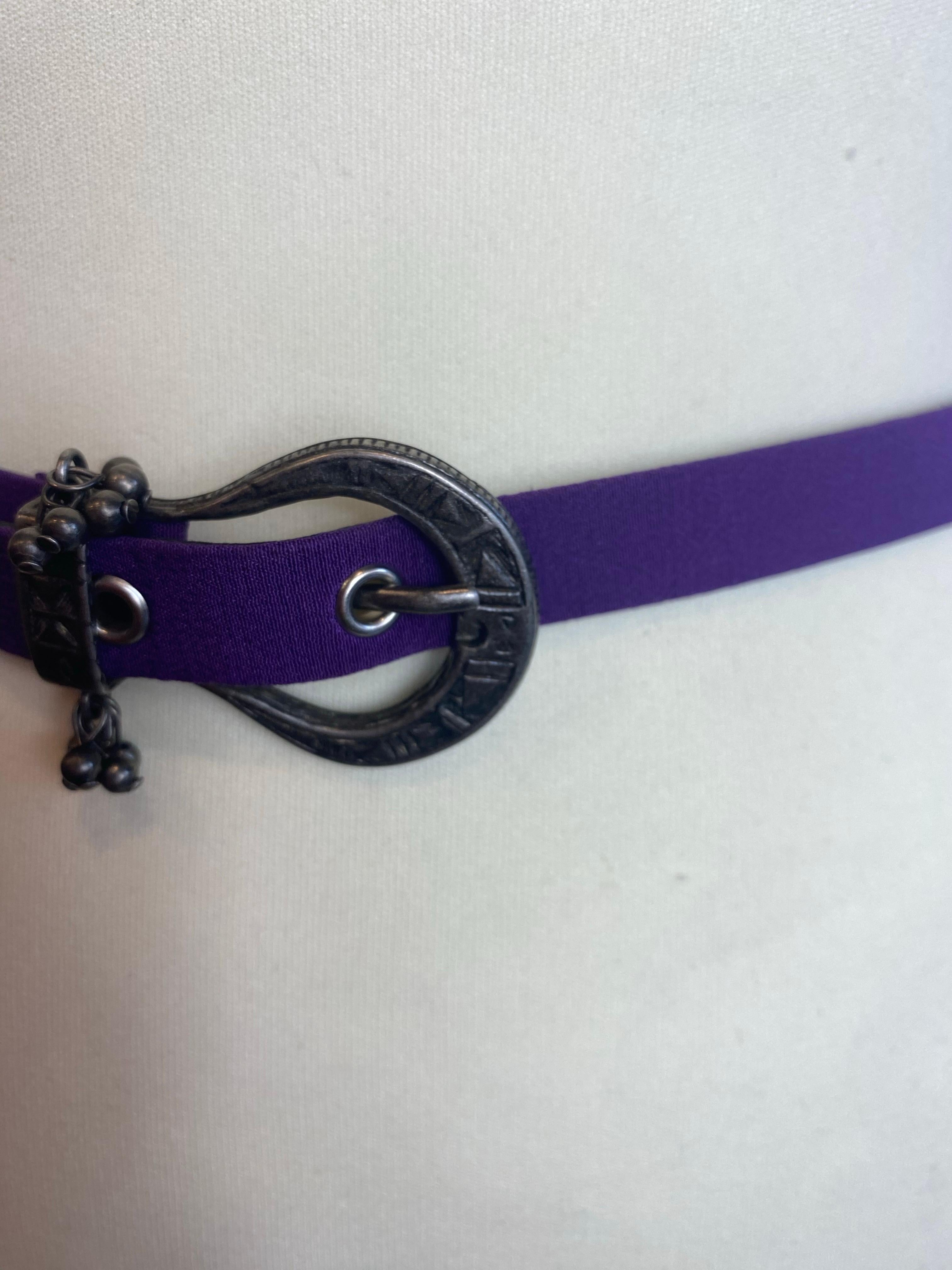 Cintura viola Christian Dior. in vendita 2