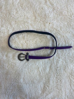 Christian Dior purple belt.