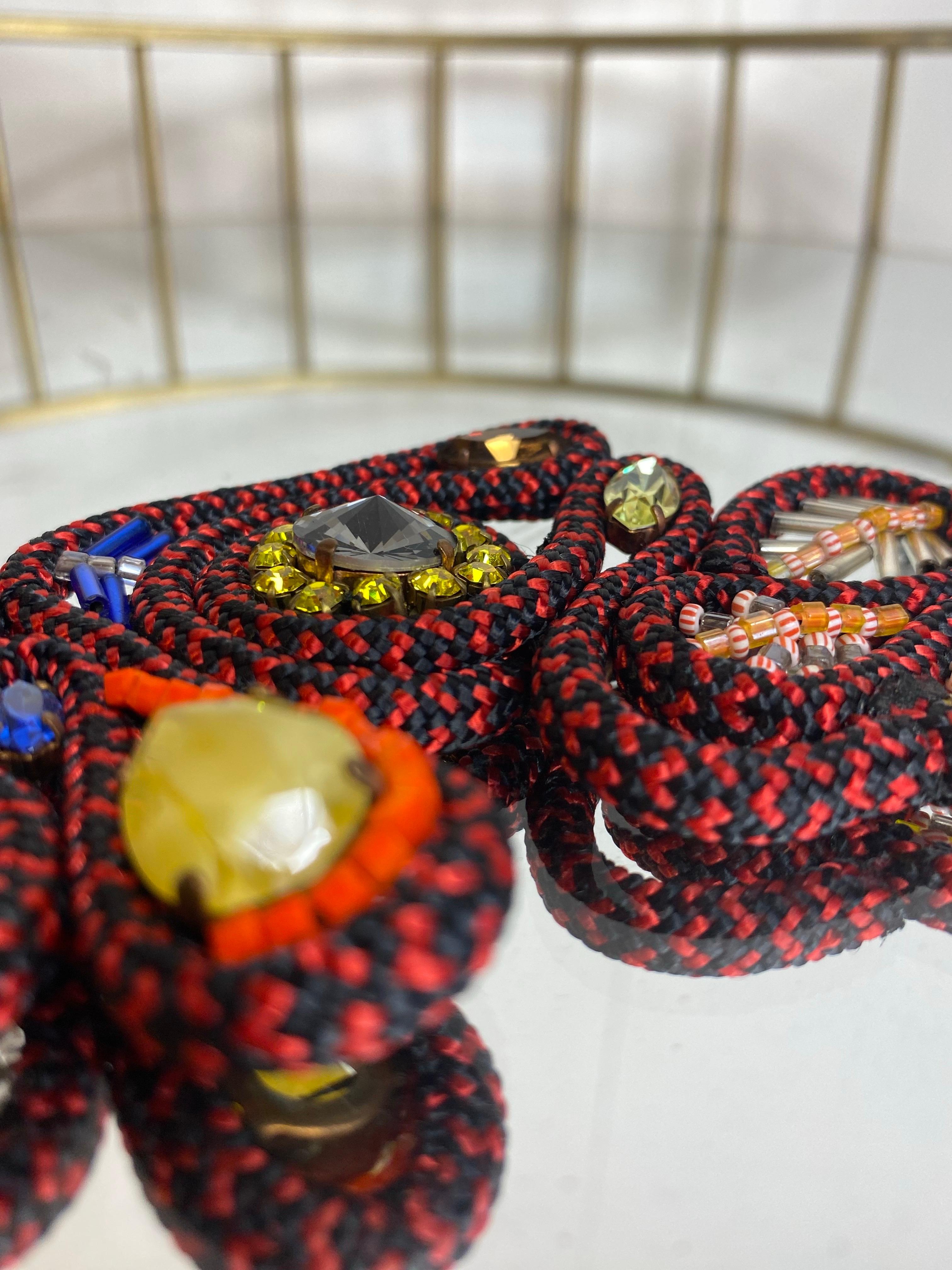 Collana rossa e nera Sveva Collection. in vendita 1