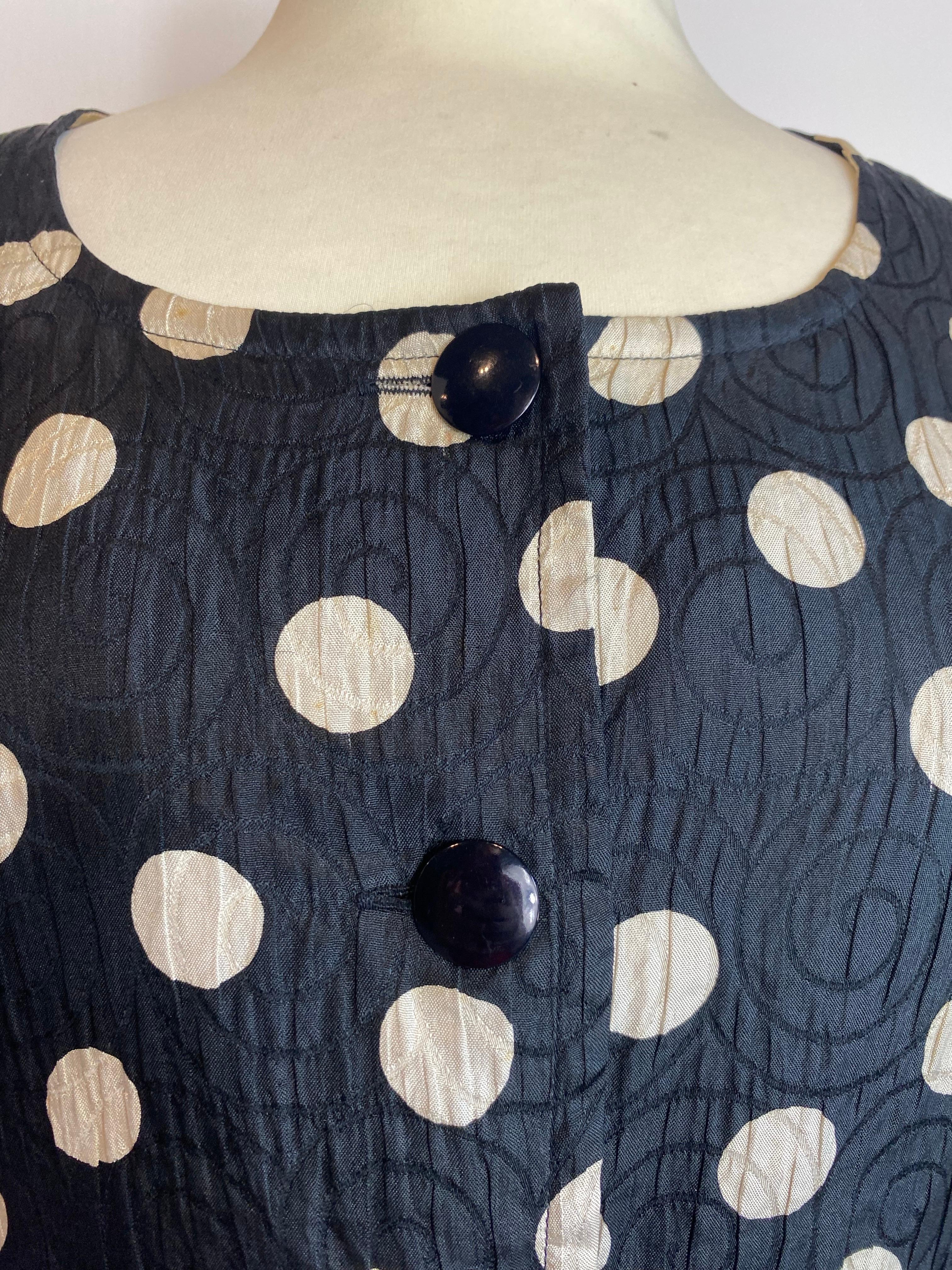 Chemise à pois noirs Yves Saint Laurent. Excellent état - En vente à Carnate, IT