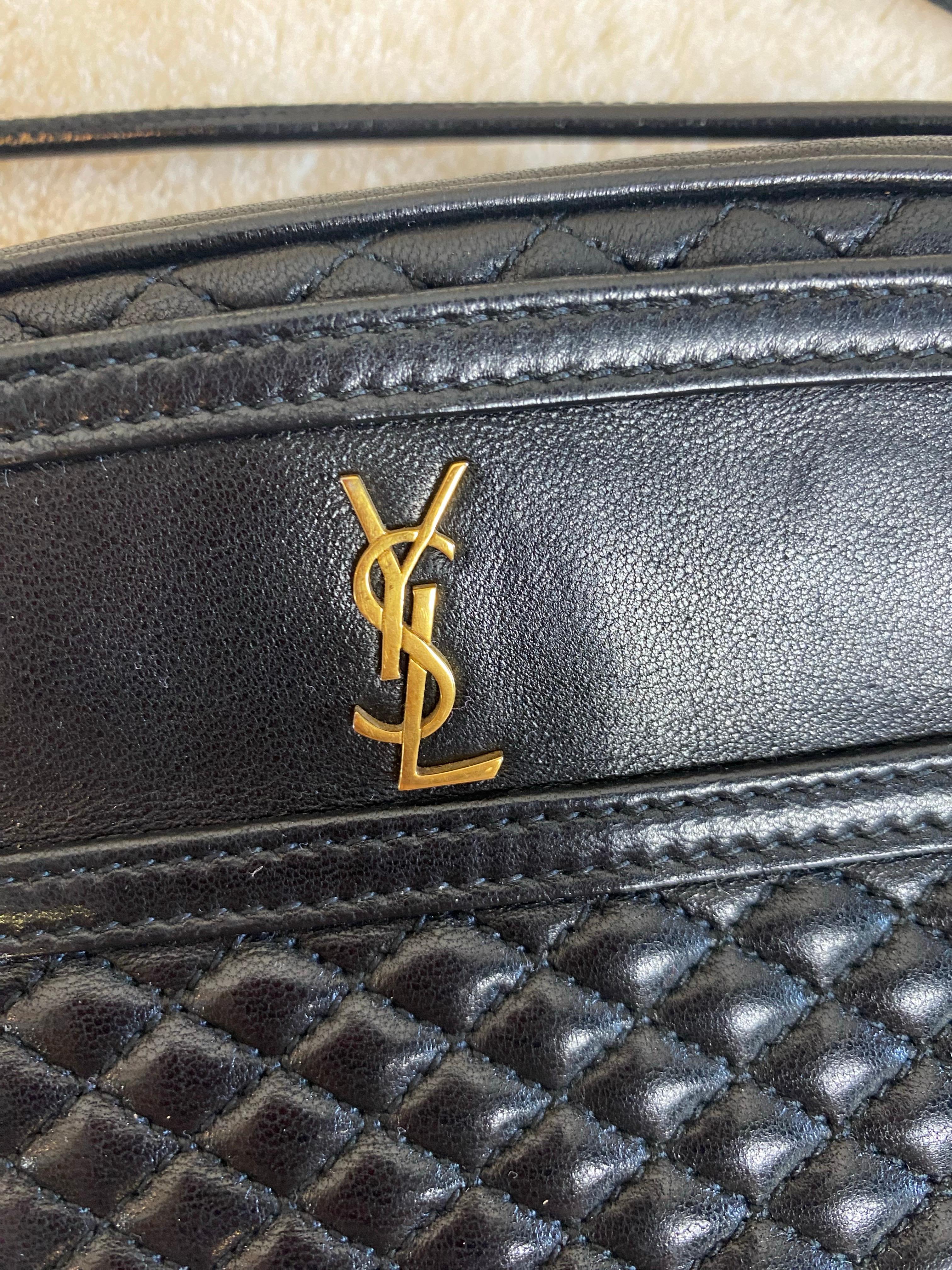 Schwarze Yves Saint Laurent Tasche. im Zustand „Hervorragend“ im Angebot in Carnate, IT
