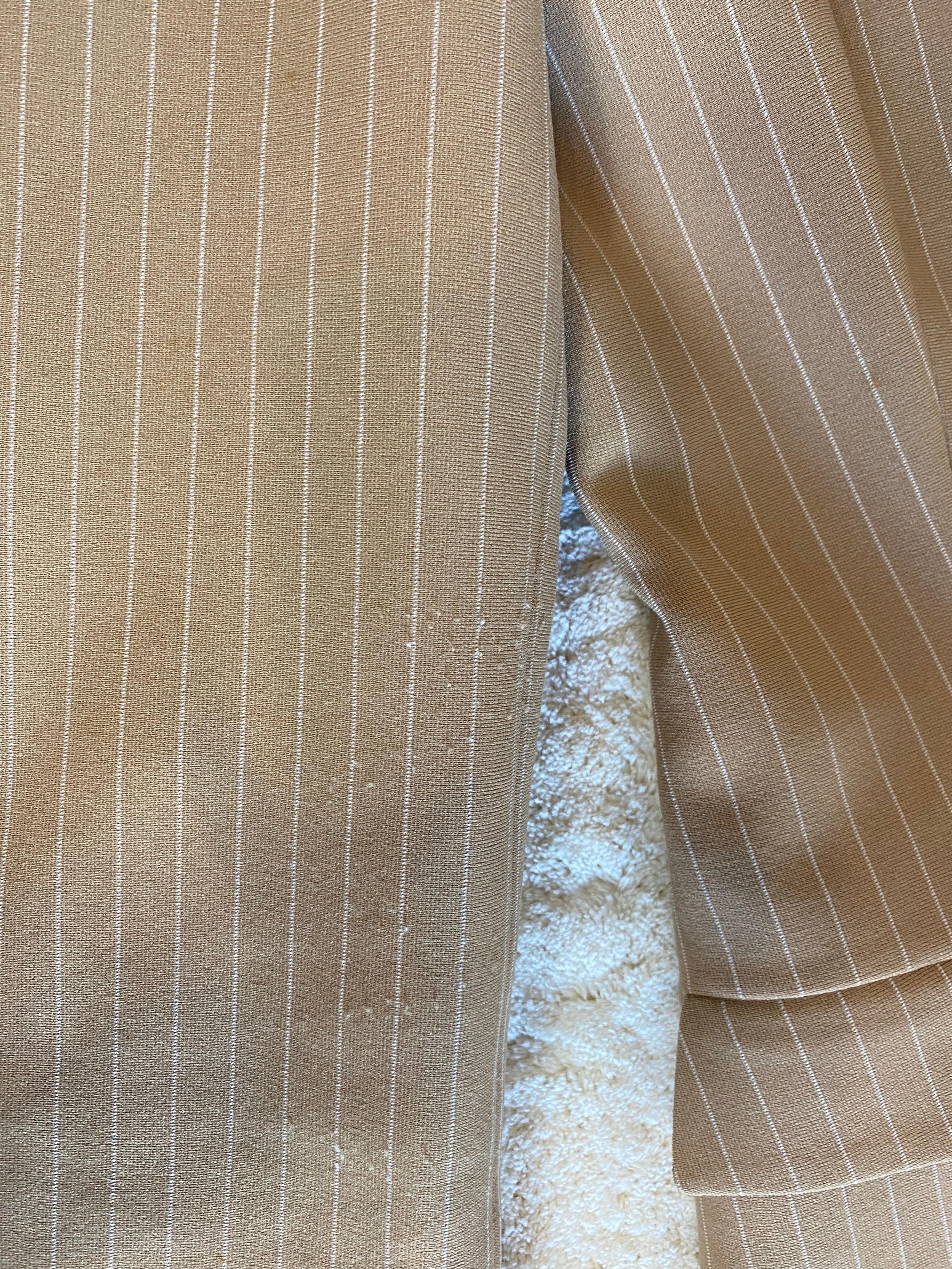 Blazer rayé beige Dolce & Gabbana. en vente 1