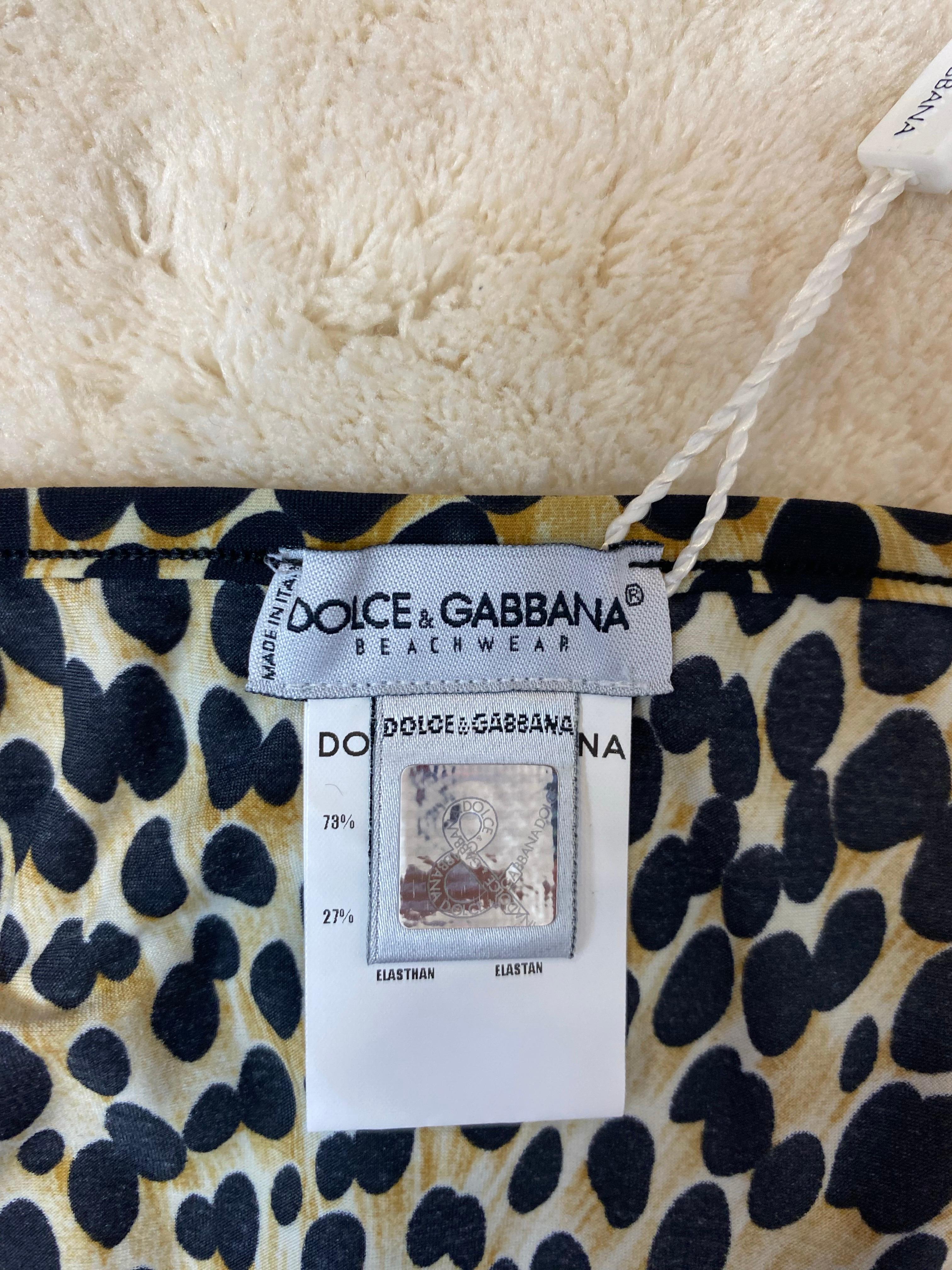 Bikinioberteil und -unterteil Dolce & Gabbana leopard. im Angebot 1