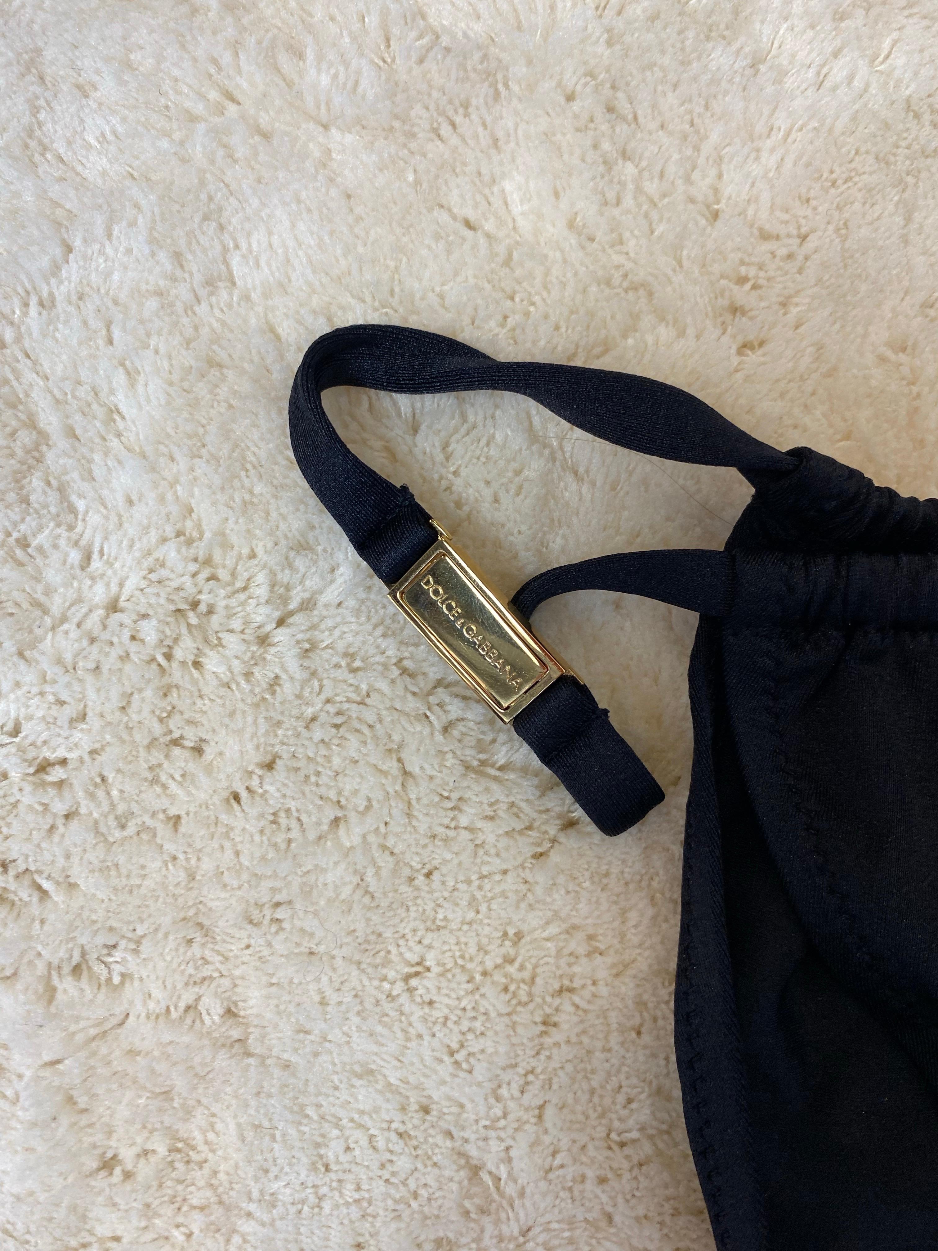 Dolce & Gabbana Bikini Schwarz. im Angebot 2