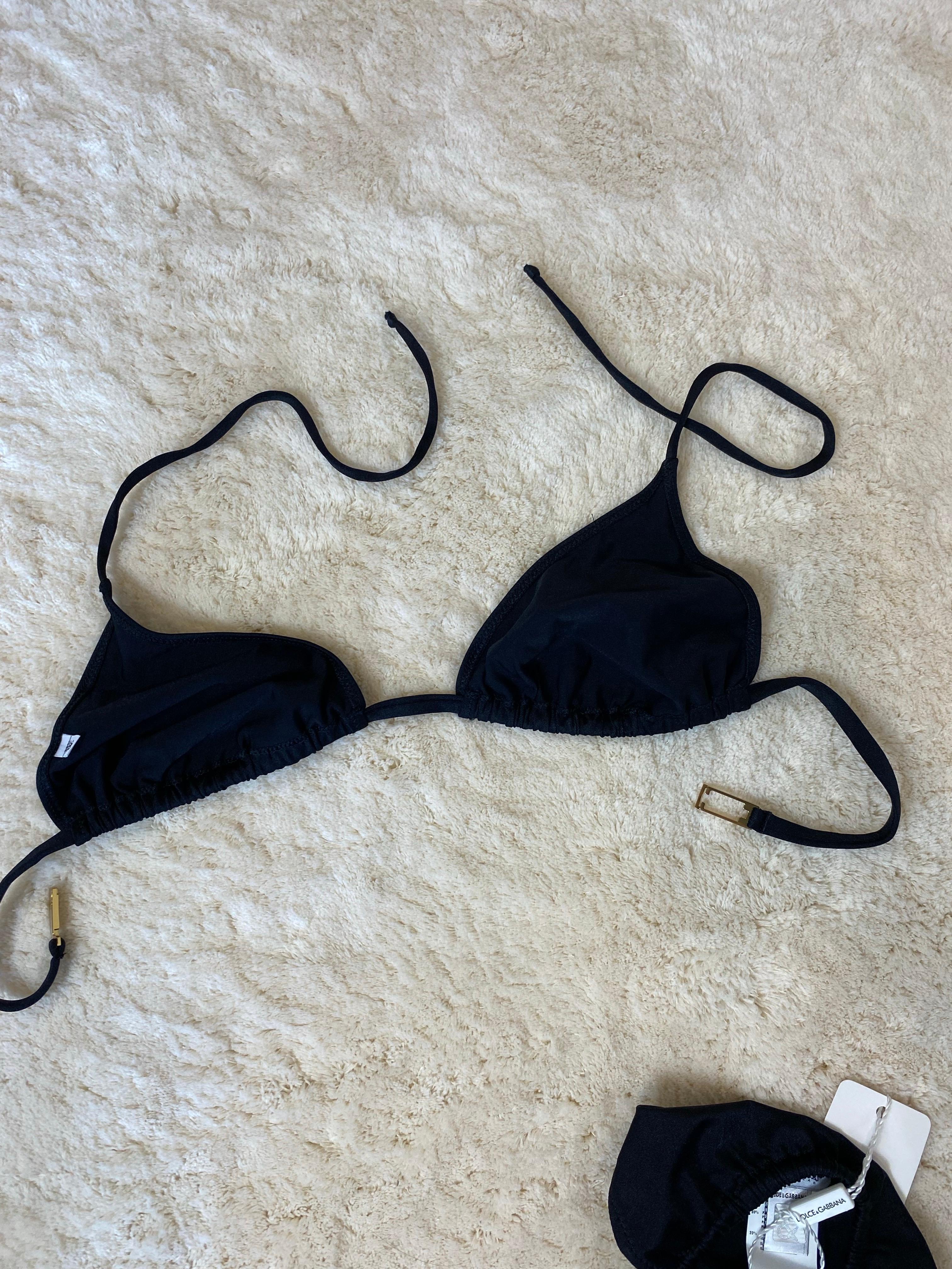 Dolce & Gabbana Bikini Schwarz. im Angebot 4