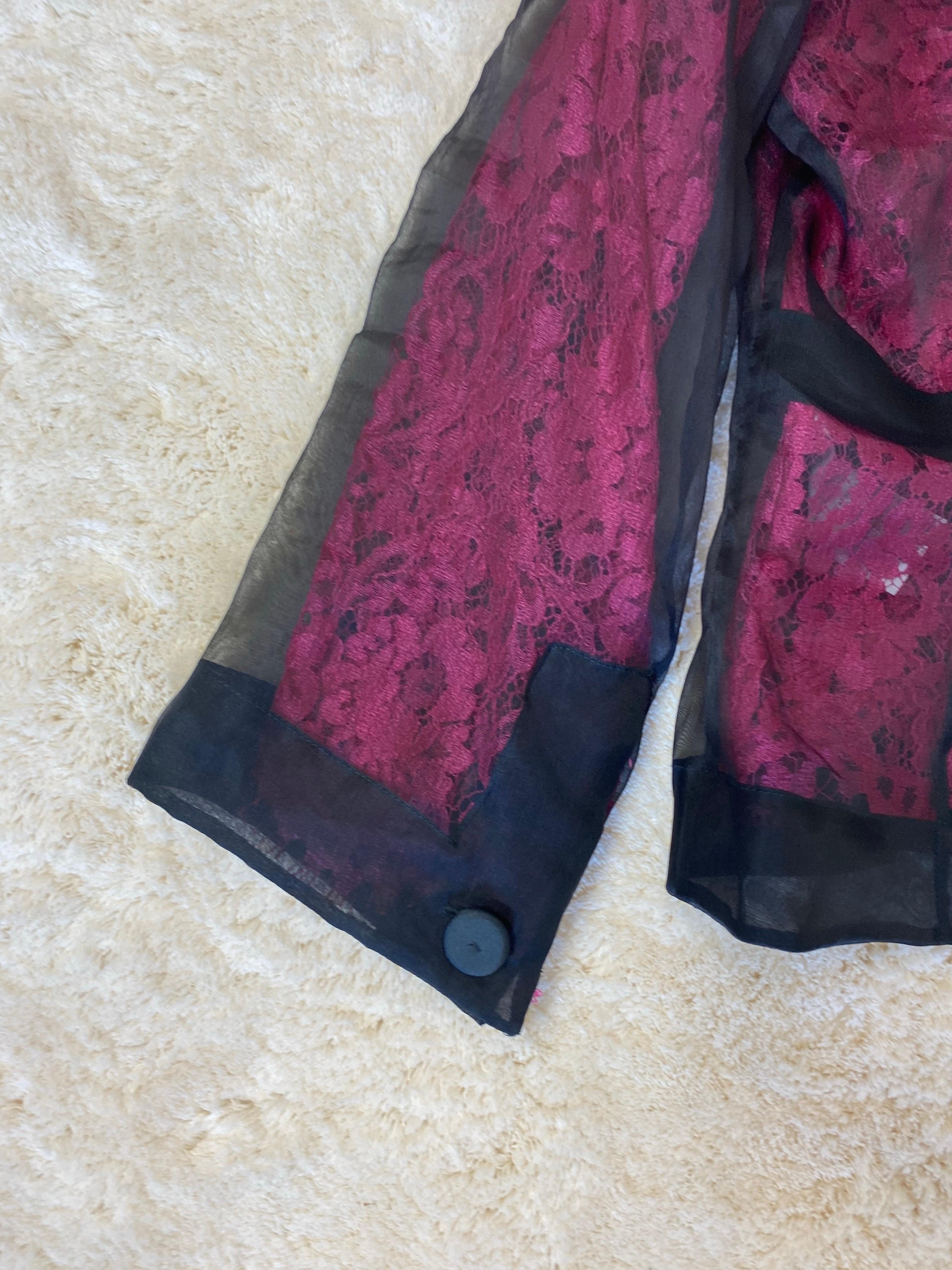 da uomo o donna Blazer in pizzo rosa e nero Dolce & Gabbana. in vendita