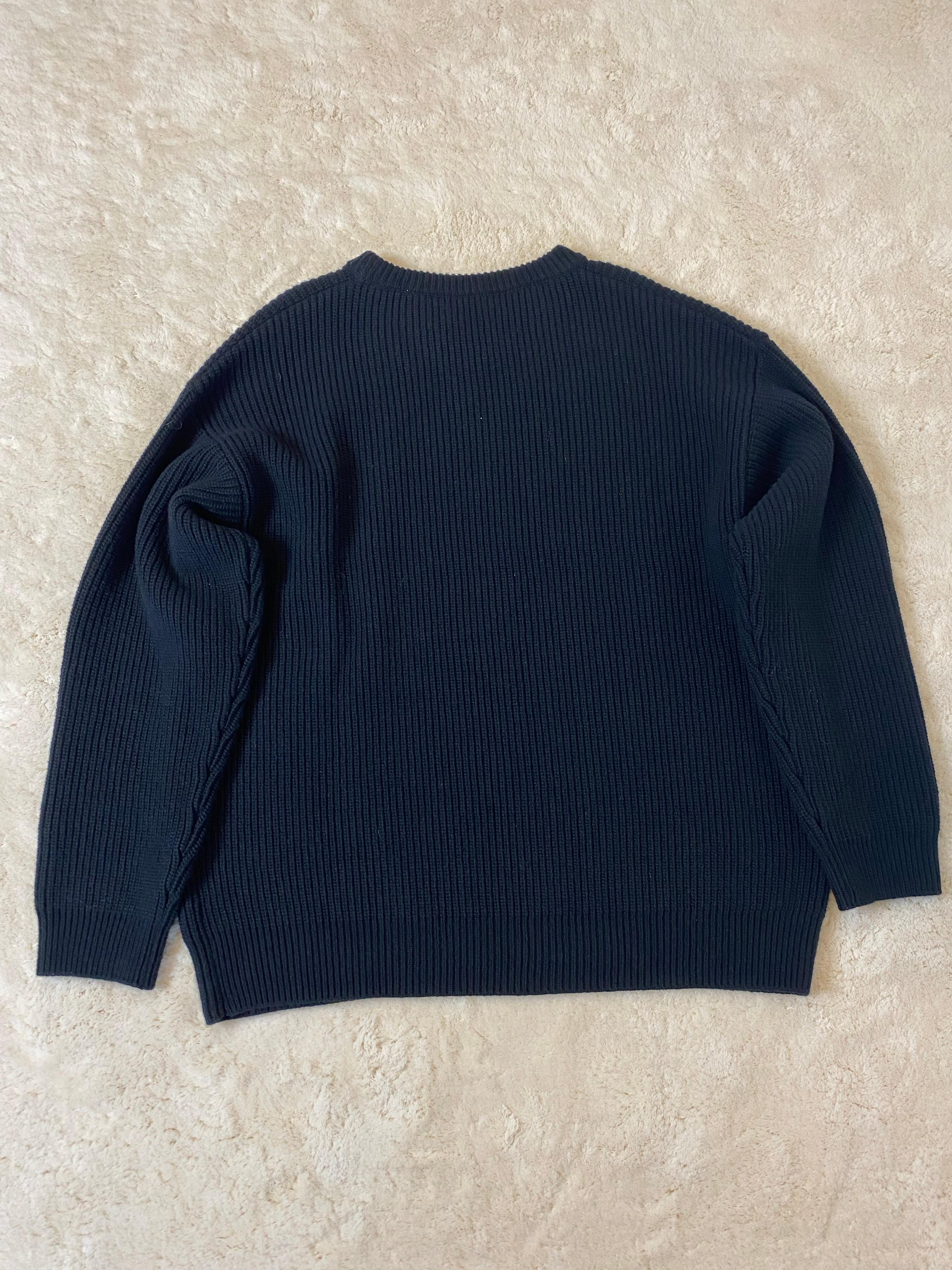 Schwarzer Pullover von Céline mit Schmucklogo. im Angebot 3