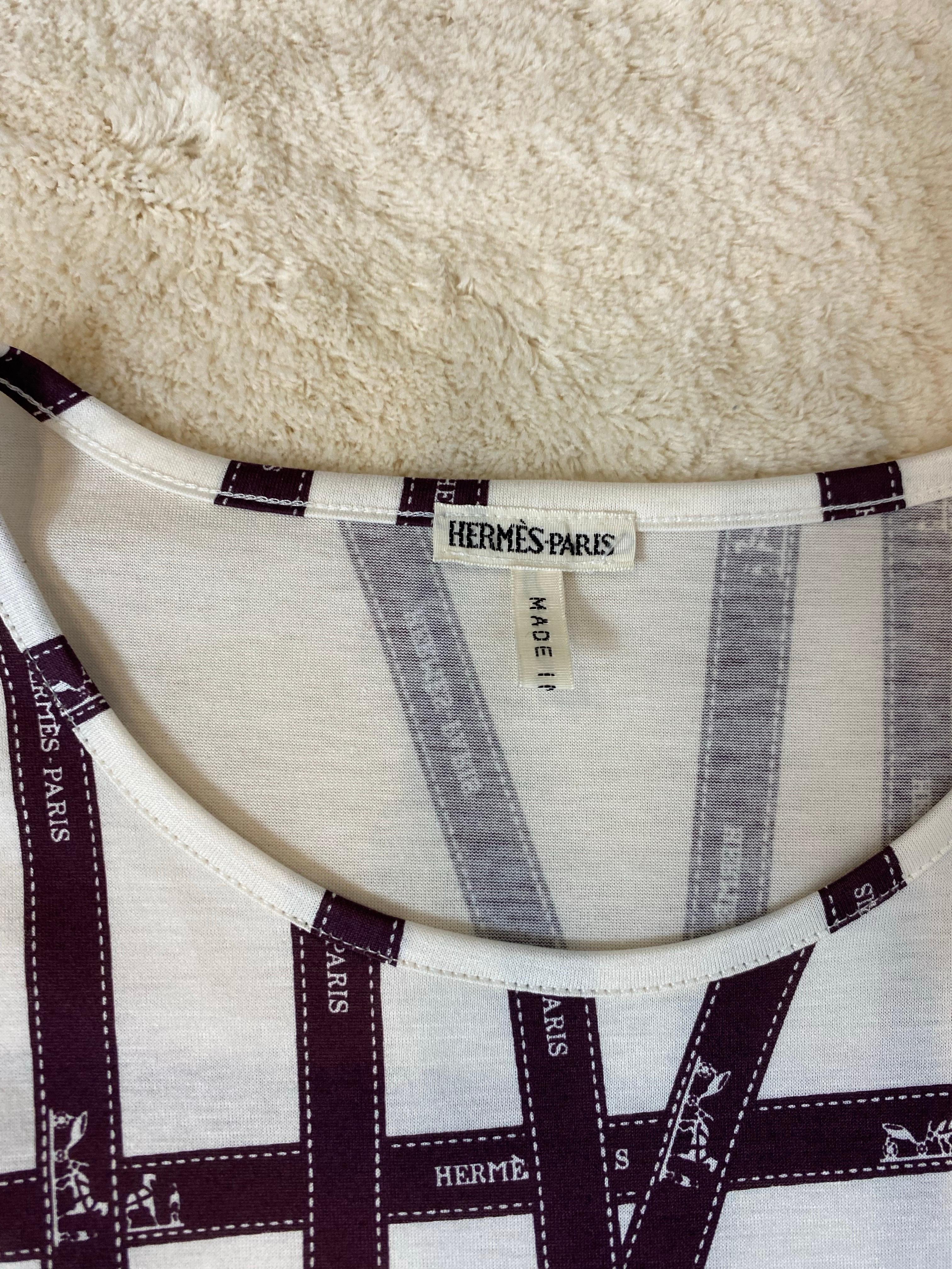 Langärmliges Hemd von Hermès Paris. (Grau) im Angebot