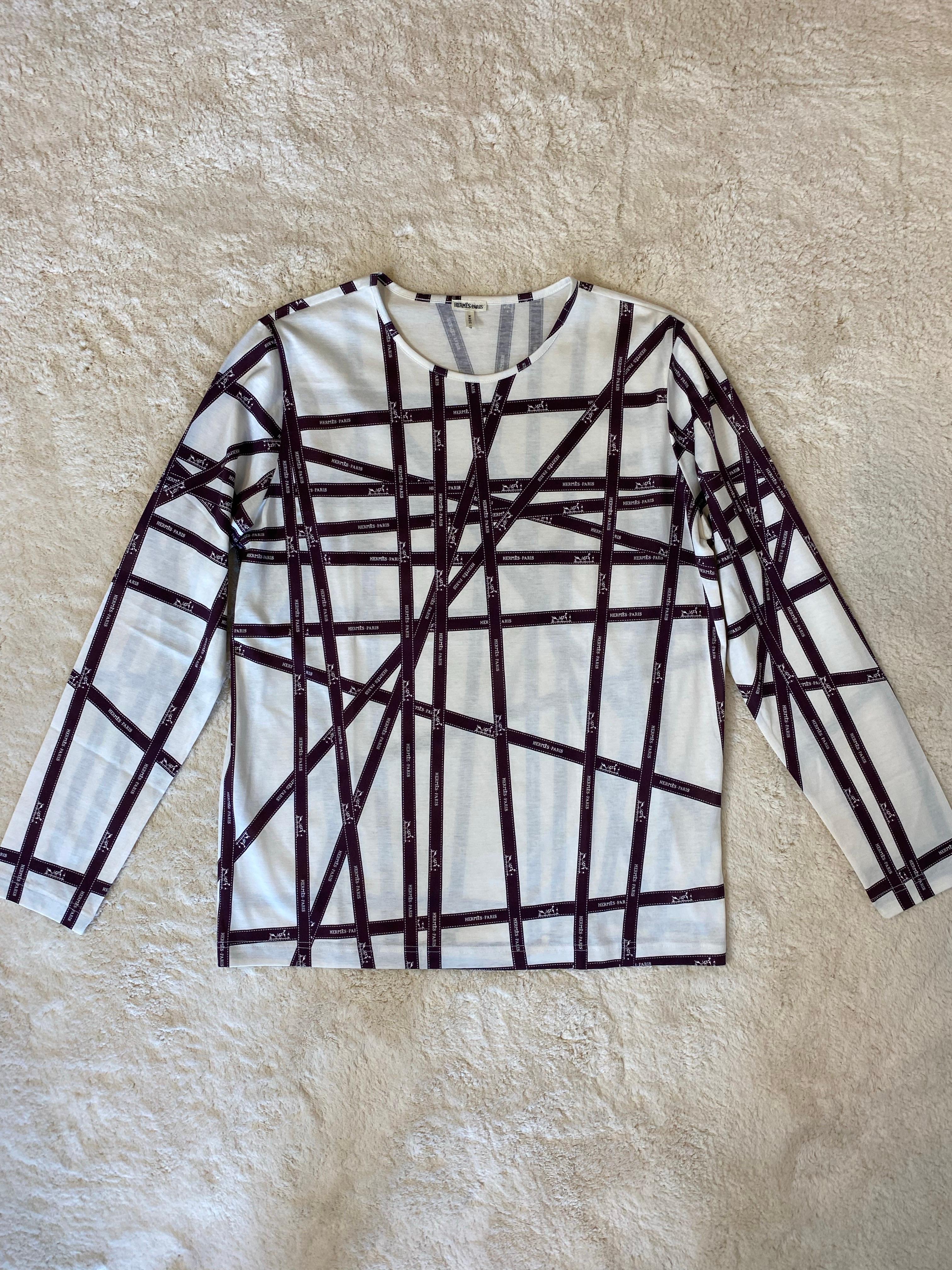 Langärmliges Hemd von Hermès Paris. für Damen oder Herren im Angebot