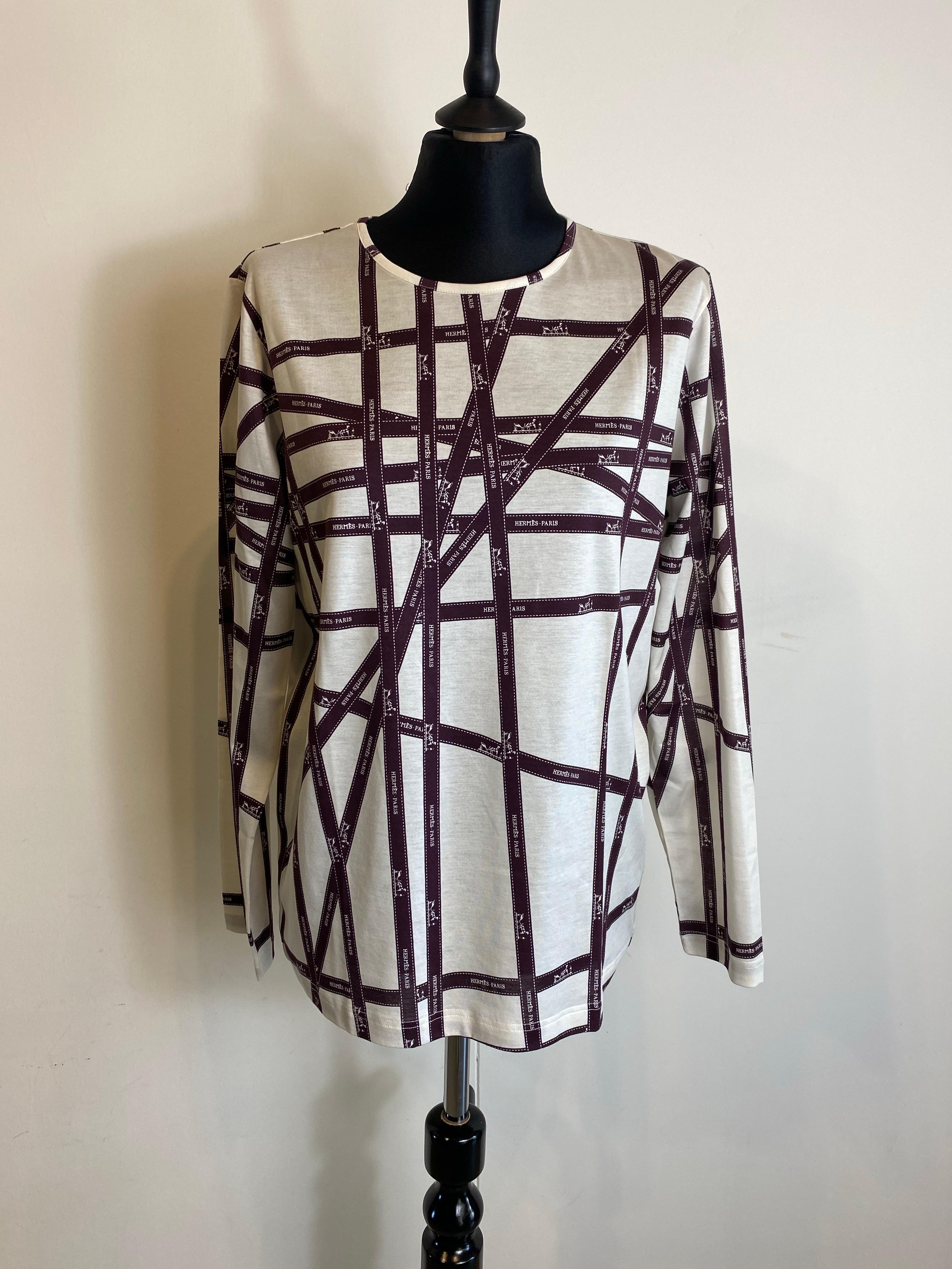 Langärmliges Hemd von Hermès Paris. im Angebot 5
