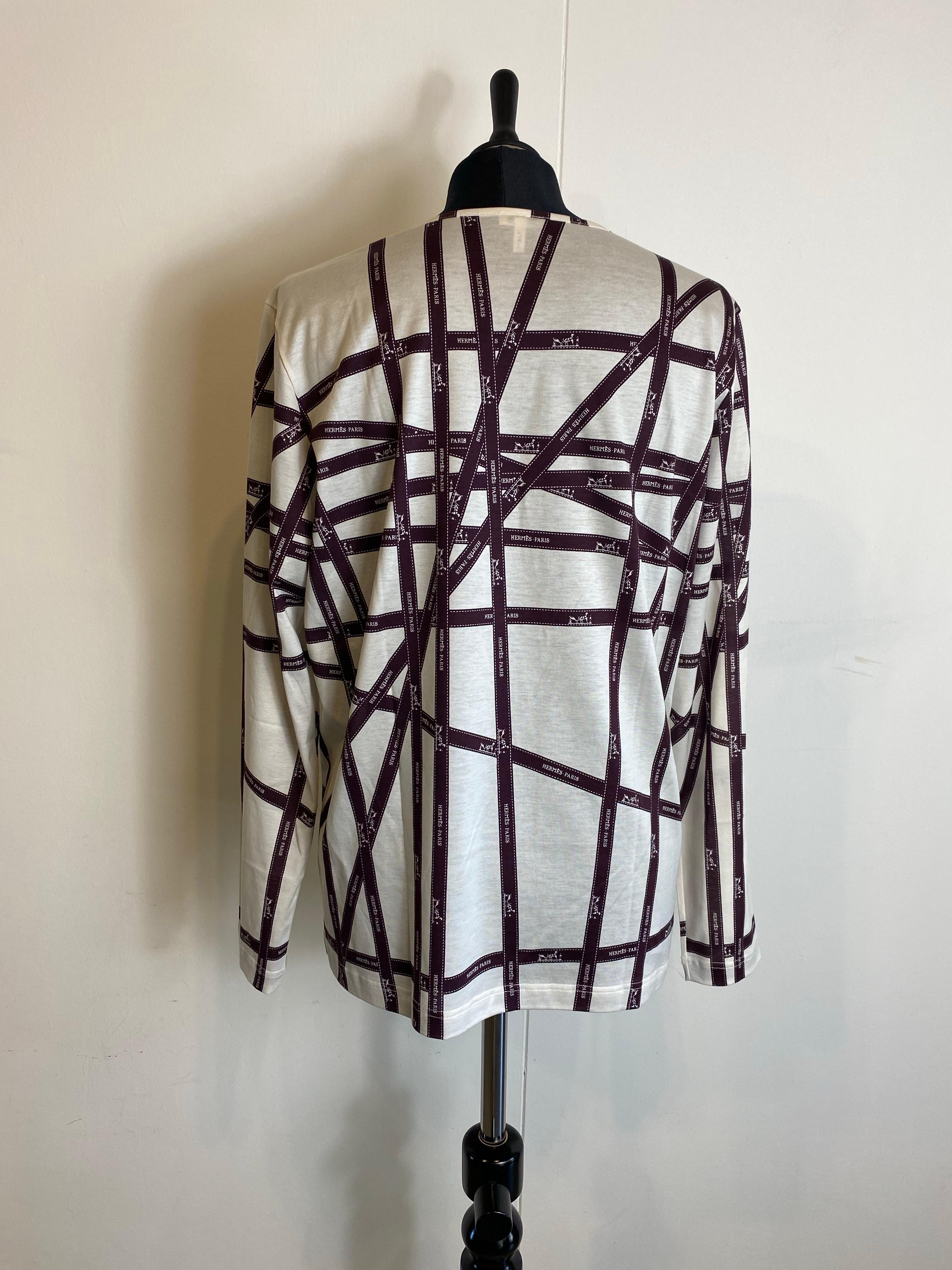 Langärmliges Hemd von Hermès Paris. im Angebot 6