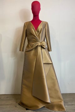 Alberta Ferretti Golden Dress