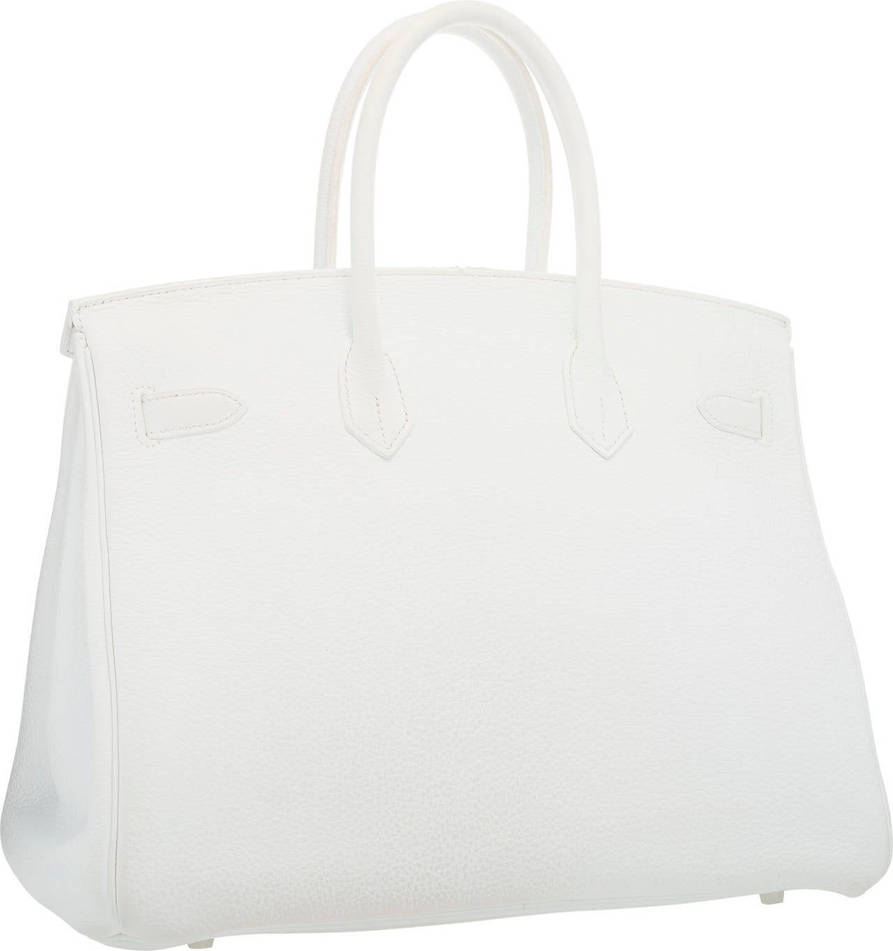 Hermes 35cm White & Sanguine Lizard Club Birkin Bag with Palladium Hardware In Good Condition For Sale In New York, NY