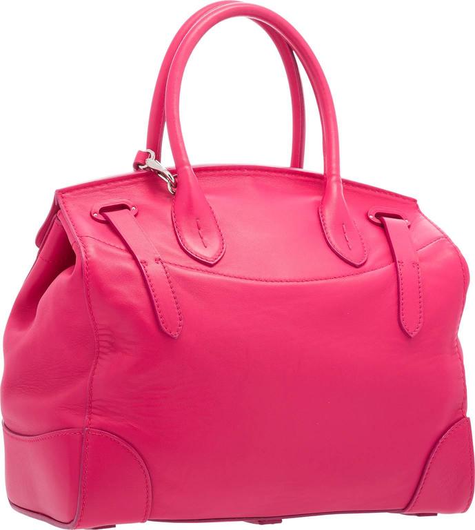 Ralph Lauren Pink and Orange Leather Ricky Bag at 1stDibs
