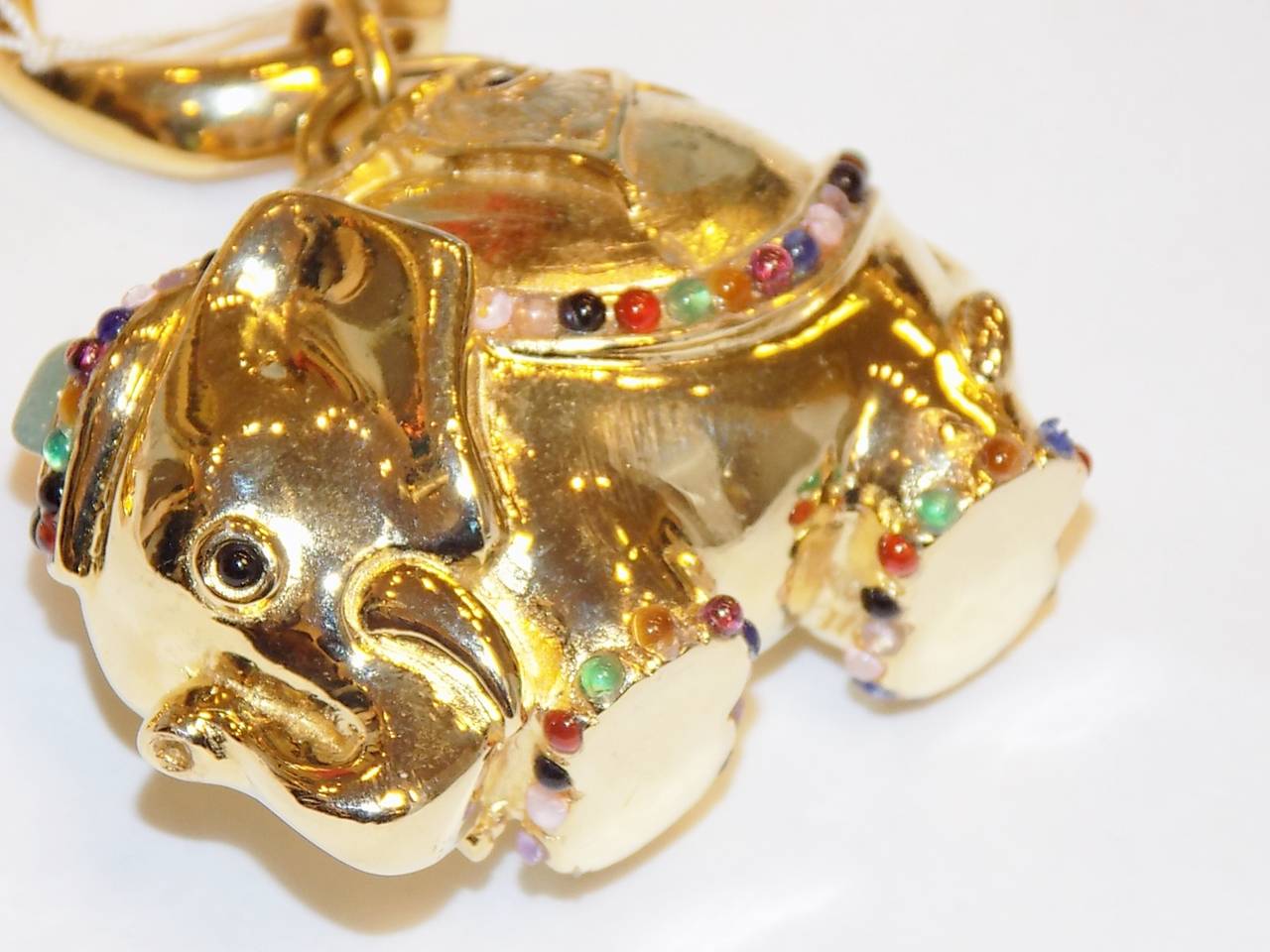 Judit Leiber one of a kind Belt with Jeweled Elephants For Sale 5