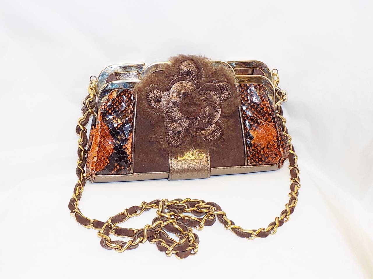 Dolce & Gabbana  small Evening  Clutch - cross body bag -  belt wallet In New Condition In New York, NY