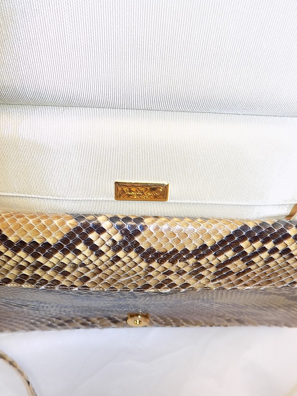 Ludith Leiber Spectacular Large Python Clutch / Bag 2