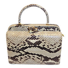 Judith Leiber  Python Snake skin  Rare Bag